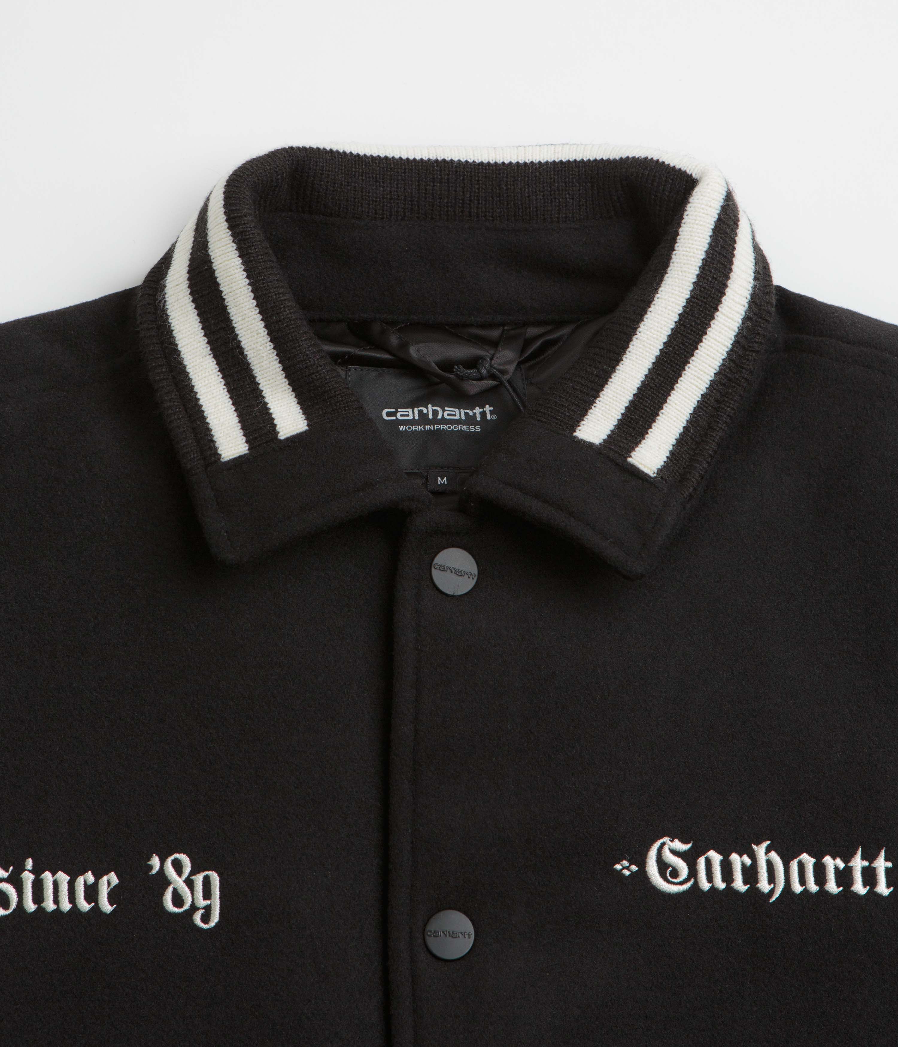 Carhartt Wool Coach Jacket - Black / Wax - Image 3