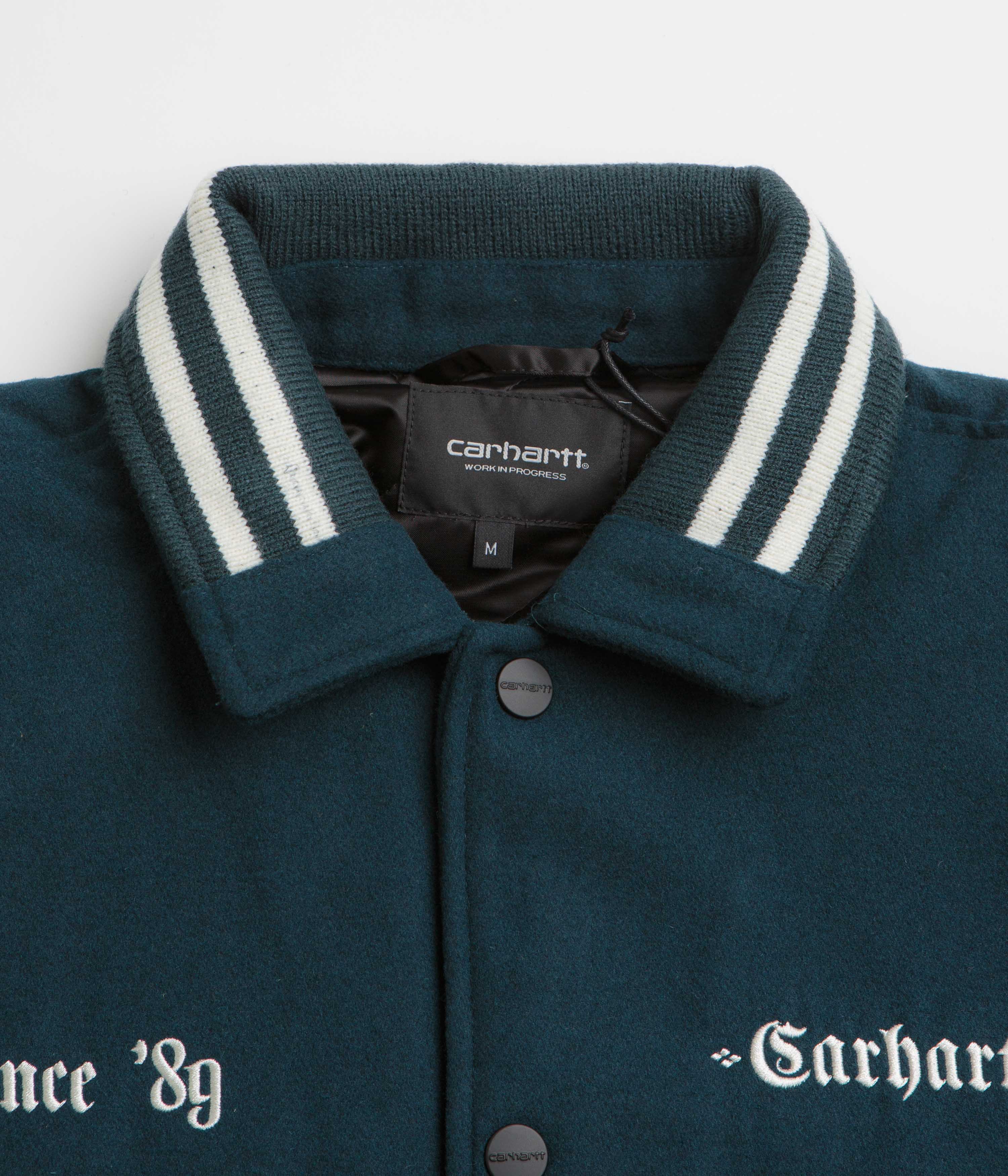 Carhartt Wool Coach Jacket - Deep Lagoon / Wax - Image 3