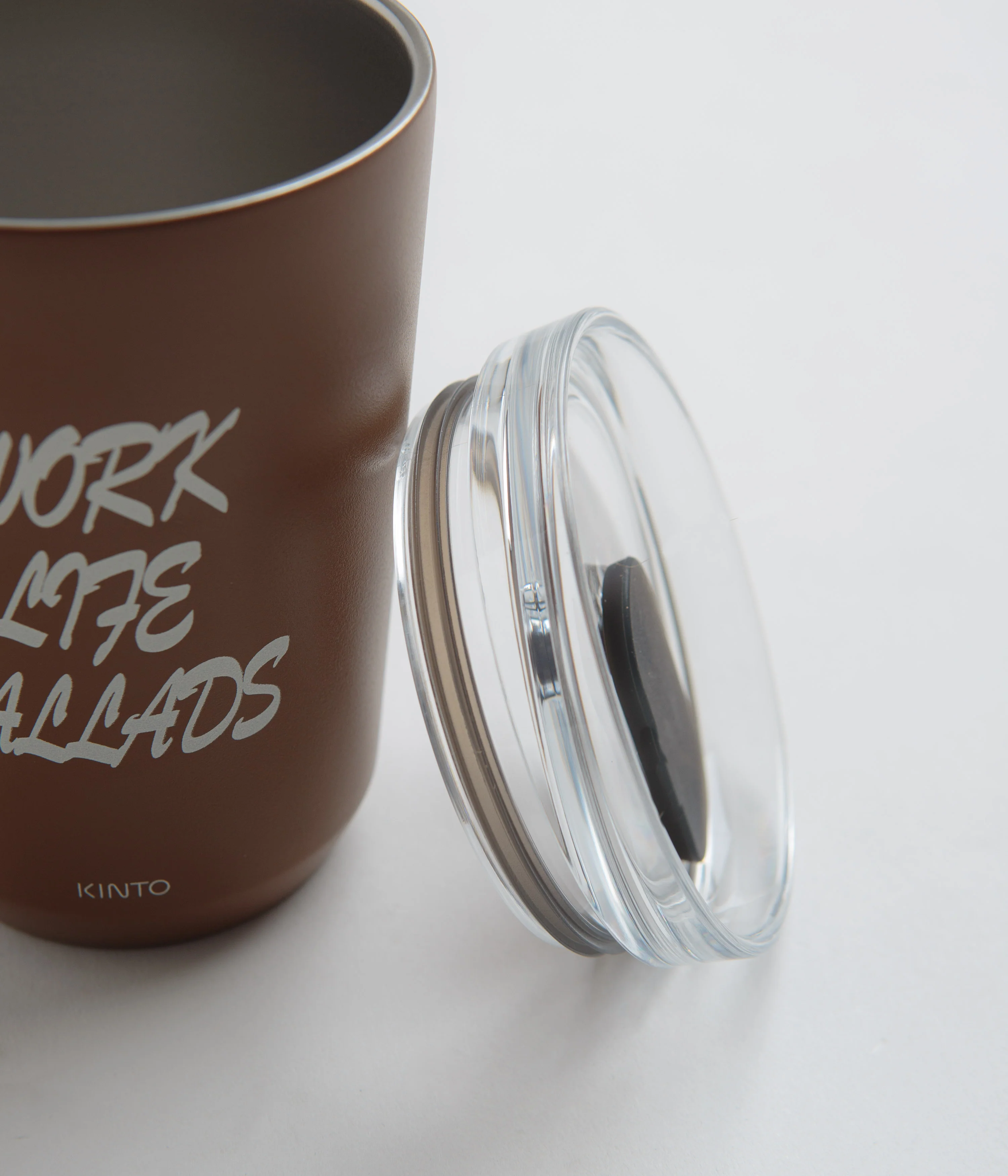 Carhartt x Kinto Work Varsity To Go Tumbler - Stainless Steel / Deep Hamilton Brown - Image 4