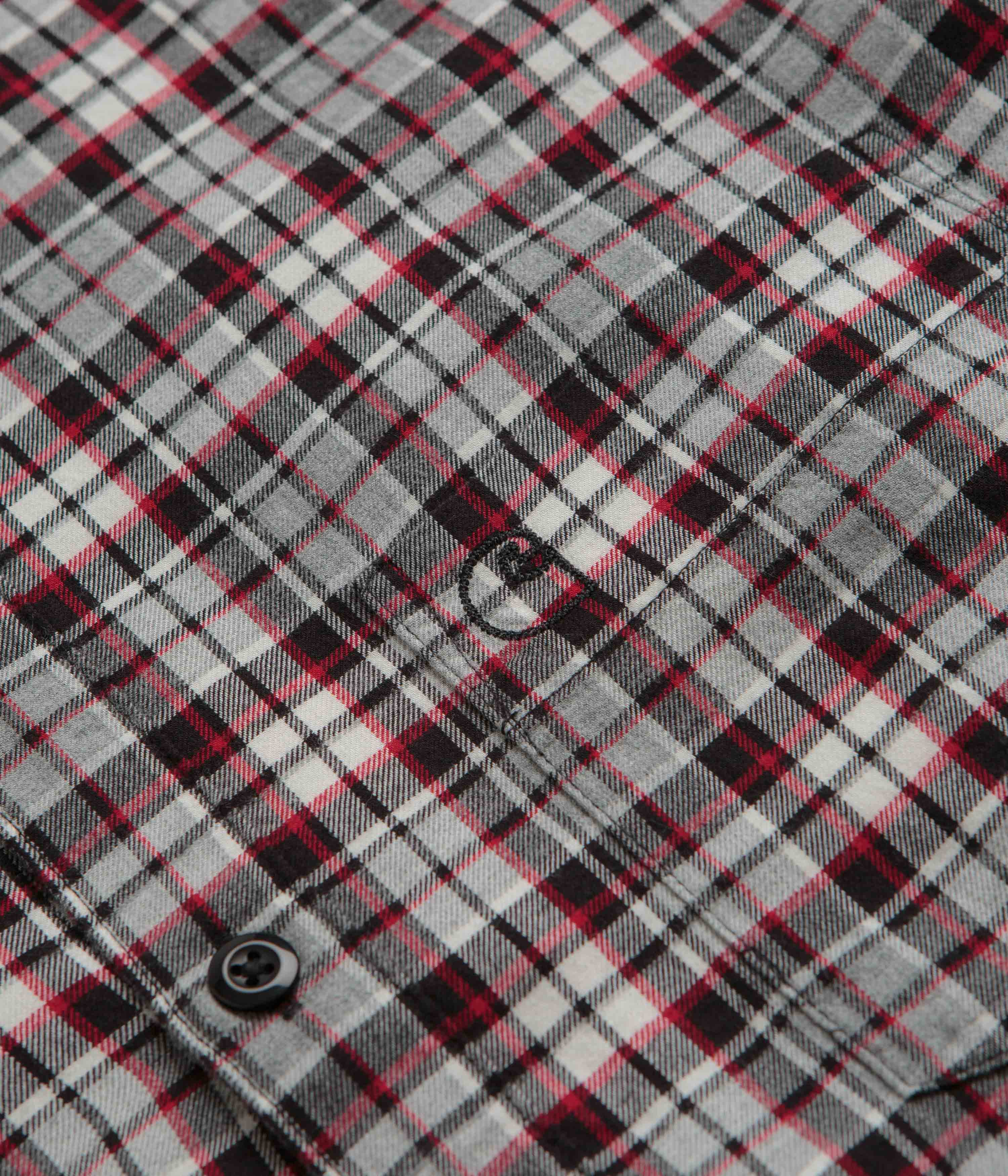 Carhartt Yuma Shirt Twill Flannel Shirt - Grey Heather - Image 3