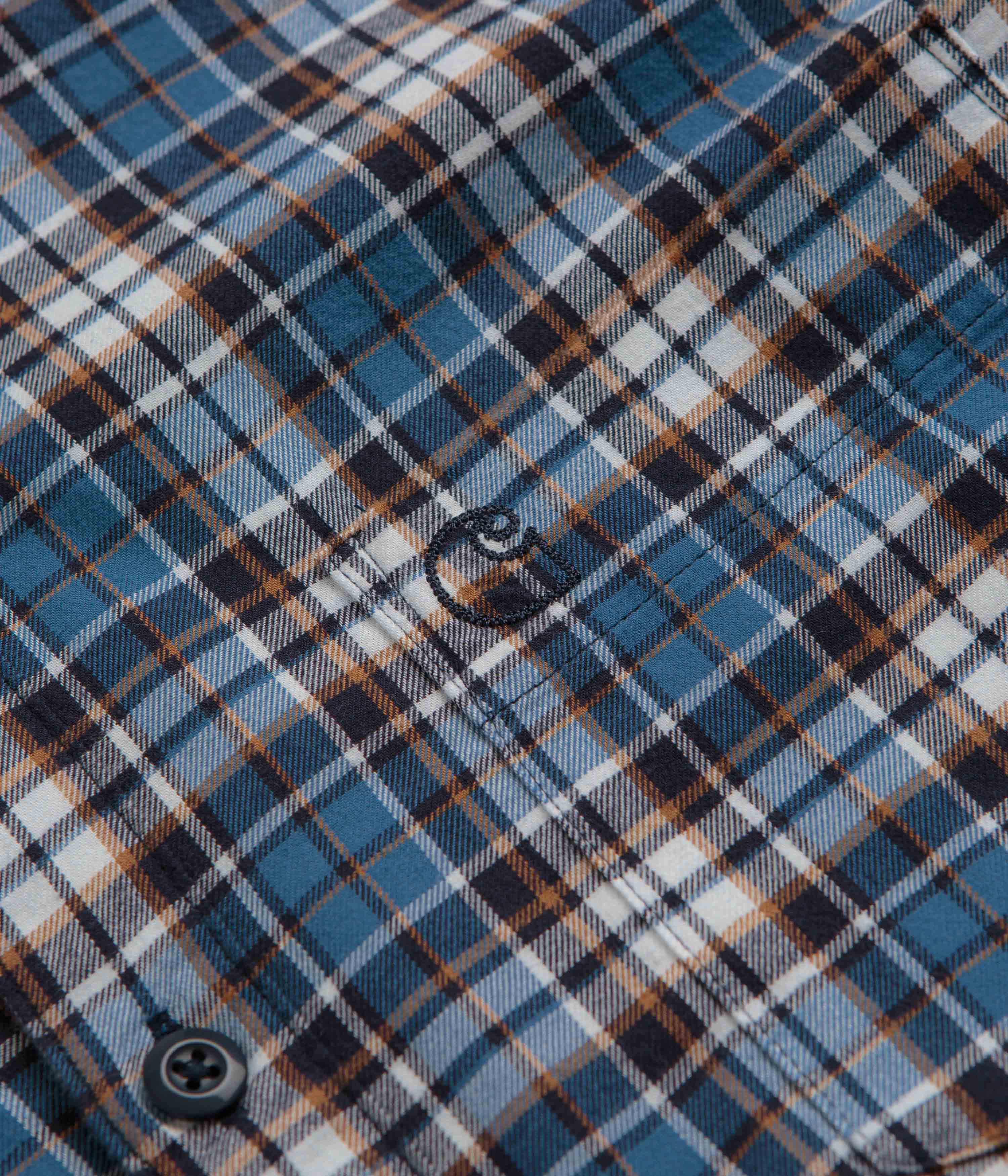 Carhartt Yuma Shirt Twill Flannel Shirt - Storm Blue - Image 3