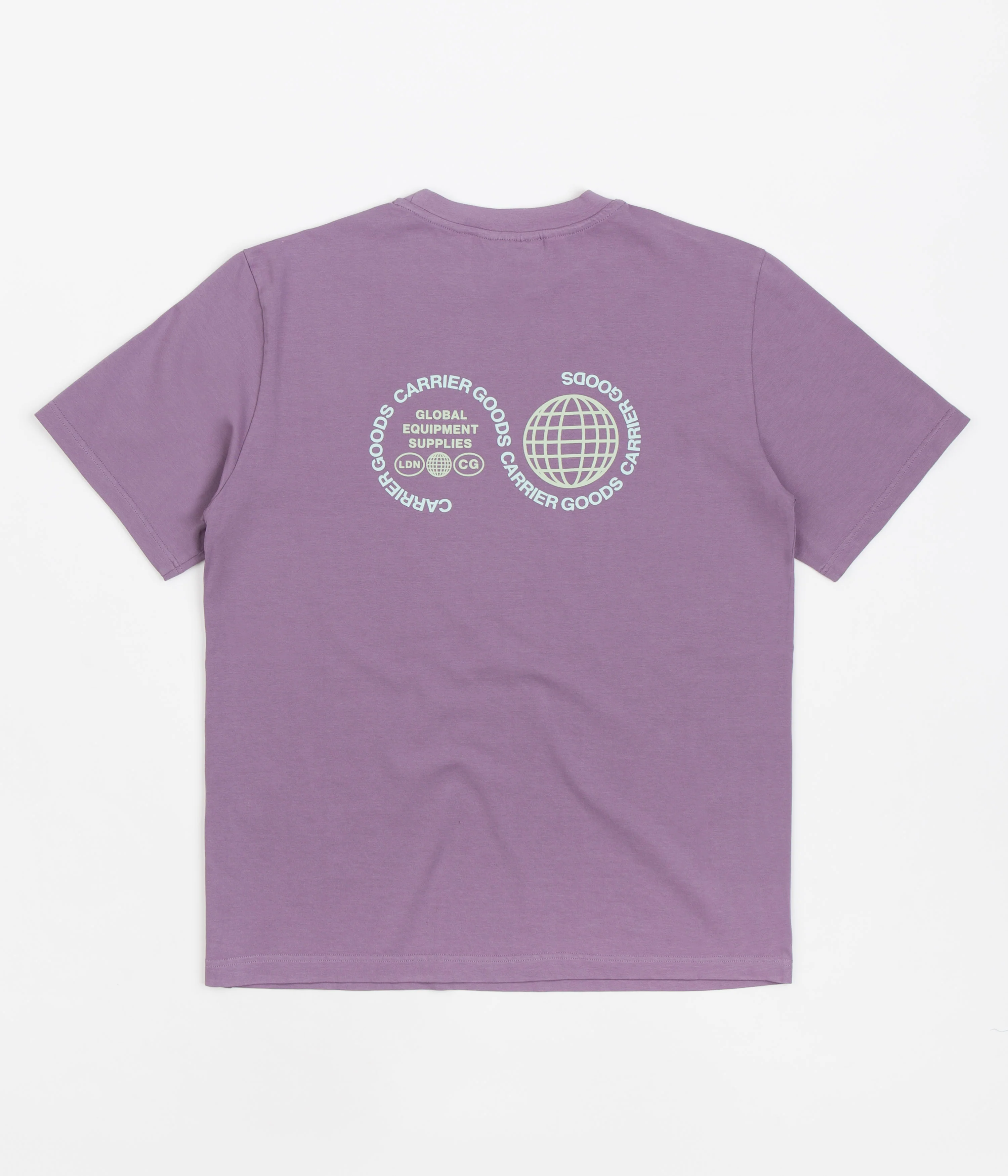 Carrier Goods Globe T-Shirt - Purple Sage - Image 2