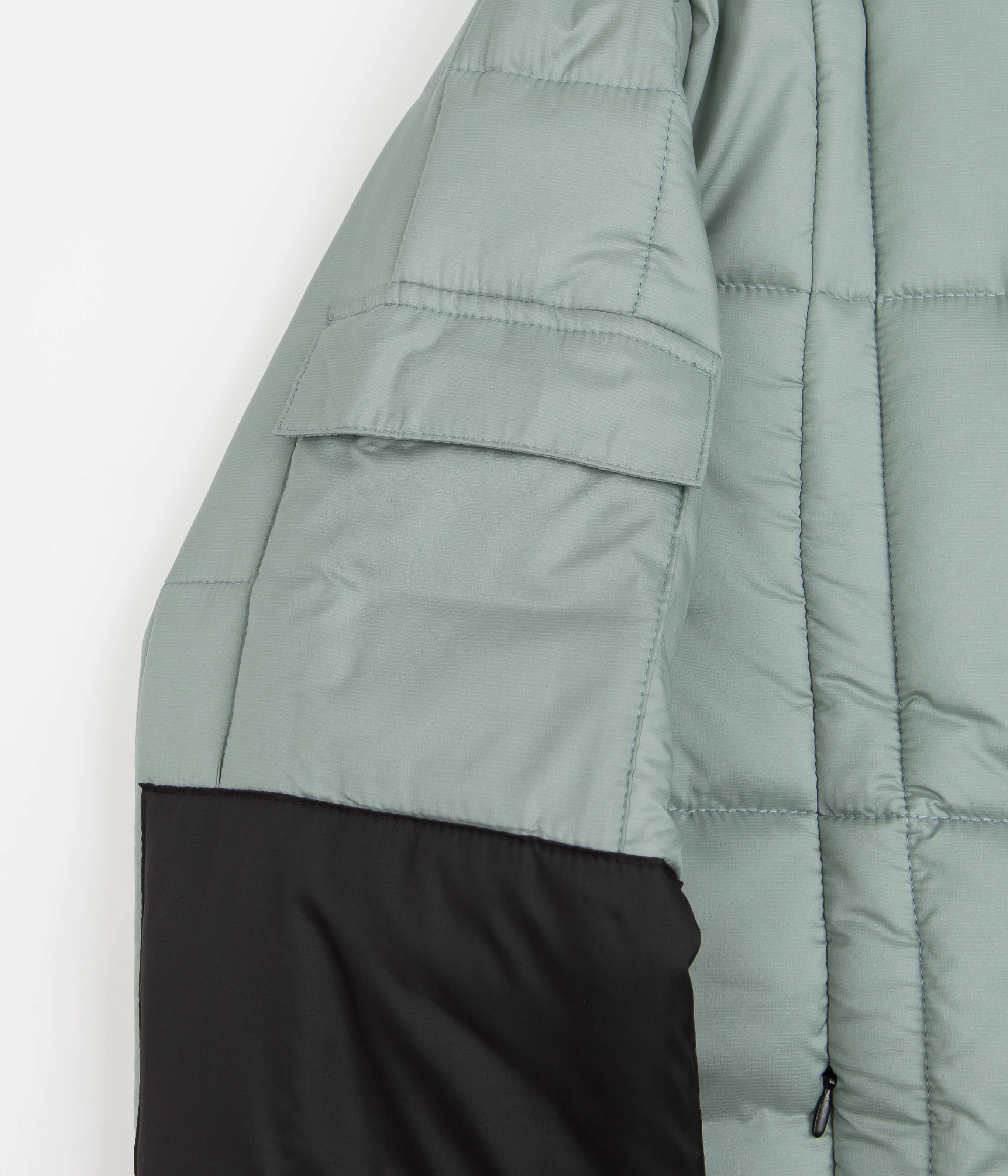 Carrier Goods Quilted Zip Through Jacket - Sage - Image 6