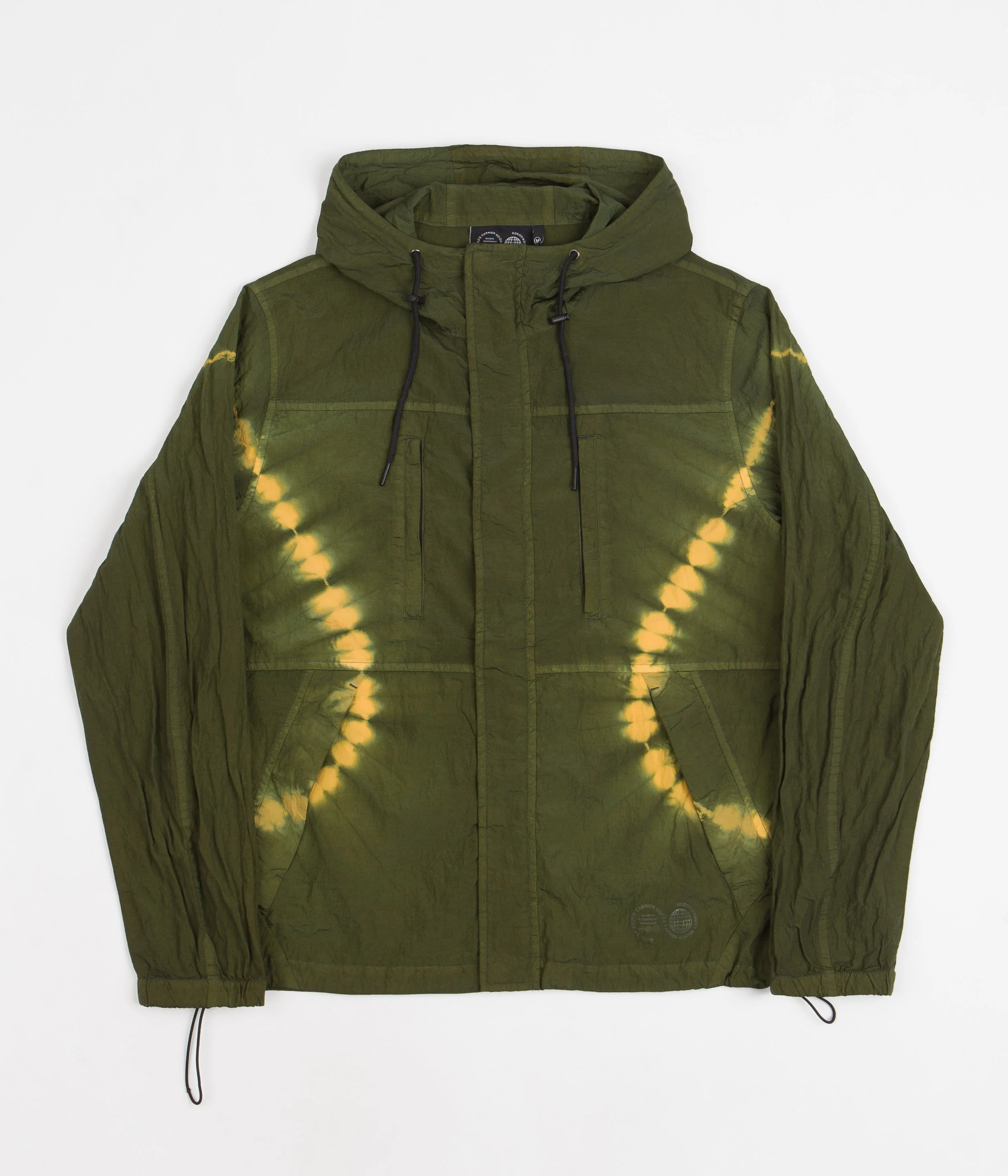 Carrier Goods Tie Dye Nylon Jacket - Golden Green