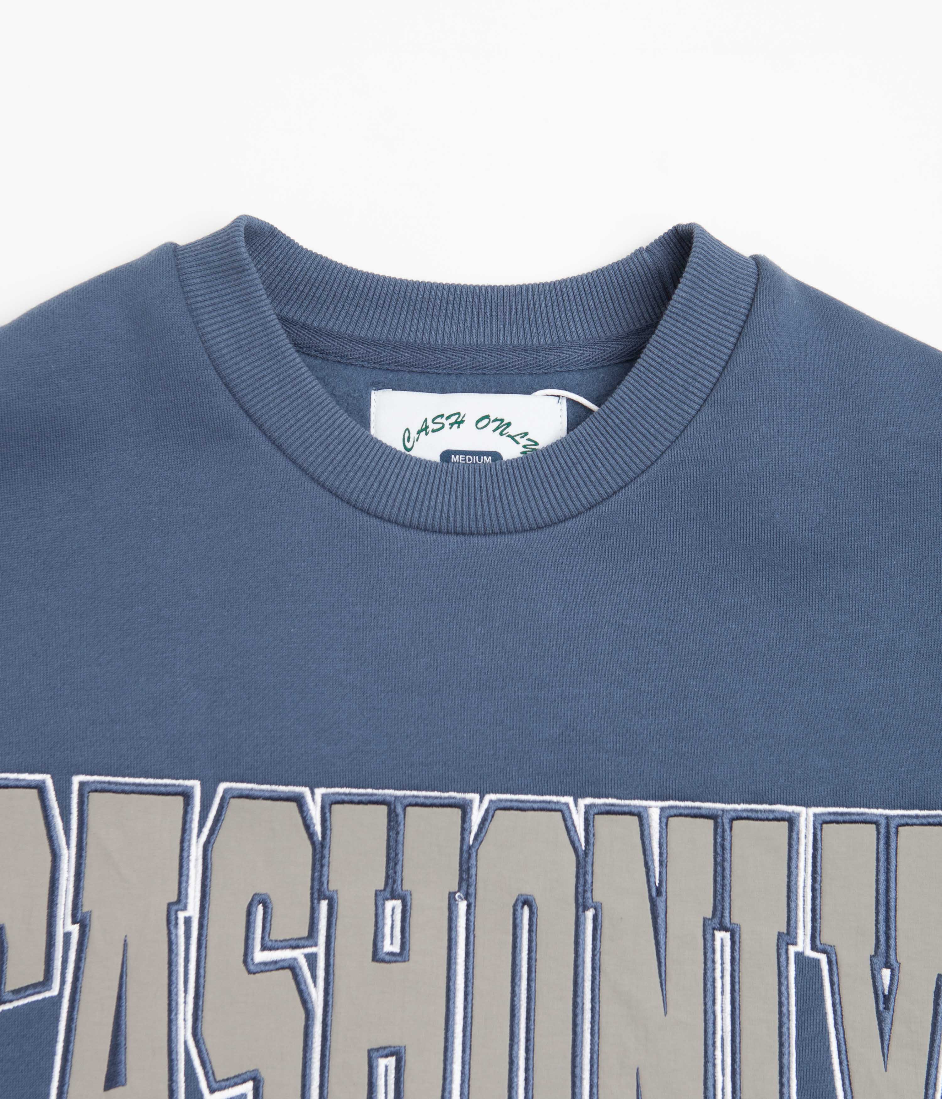 Cash Only All Star Applique Crewneck Sweatshirt - Slate - Image 2