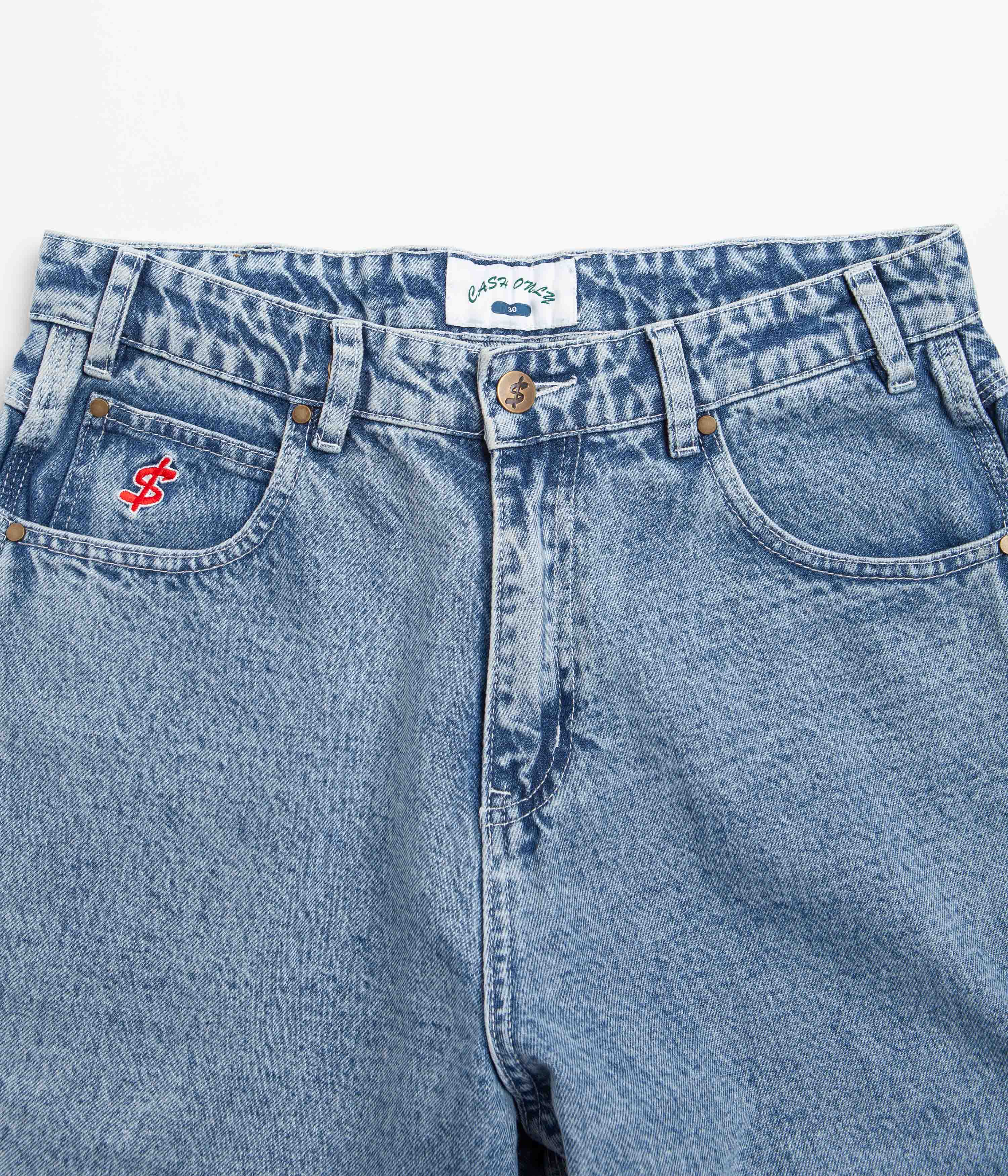 Cash Only All Star Baggy Jeans - Faded Indigo - Image 4
