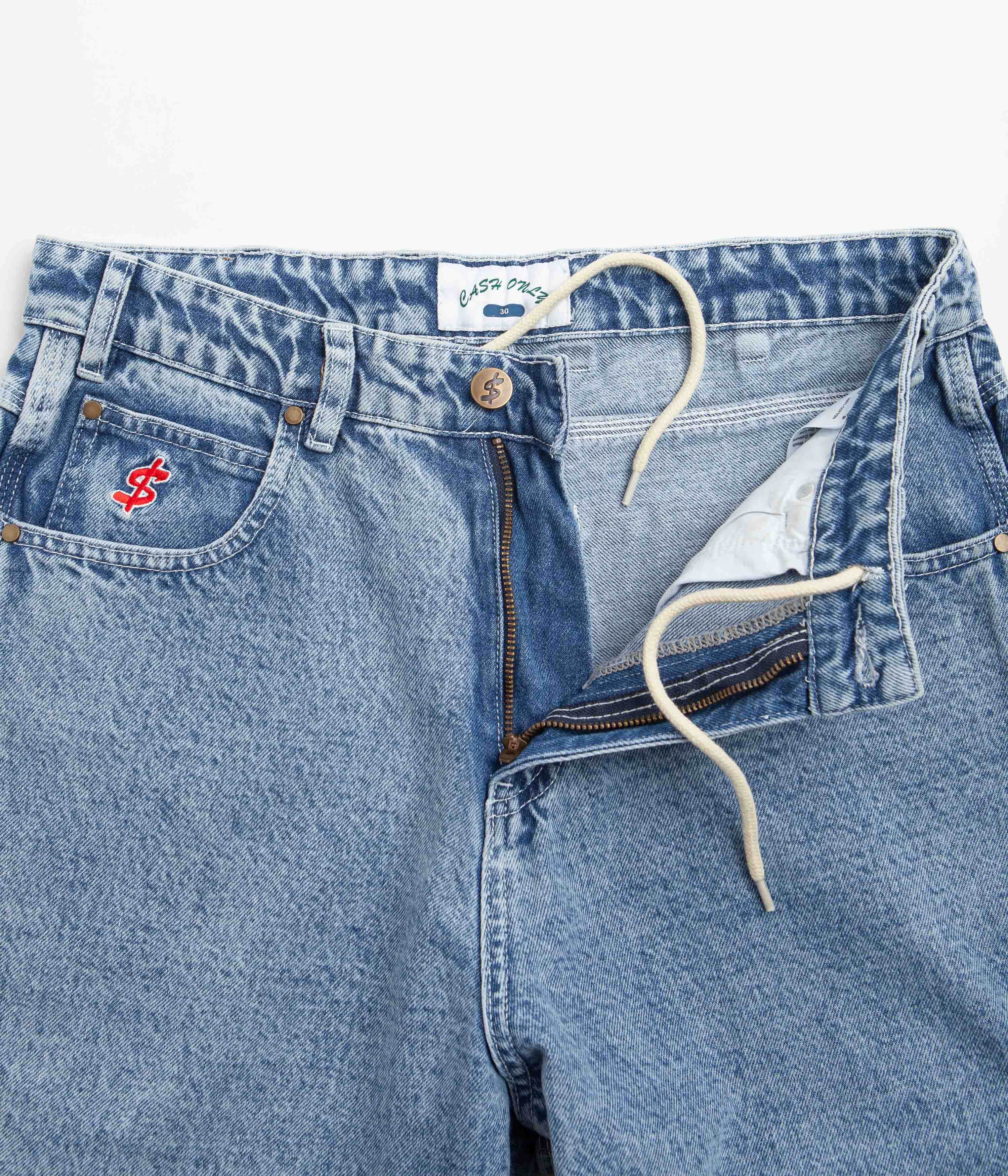 Cash Only All Star Baggy Jeans - Faded Indigo - Image 5