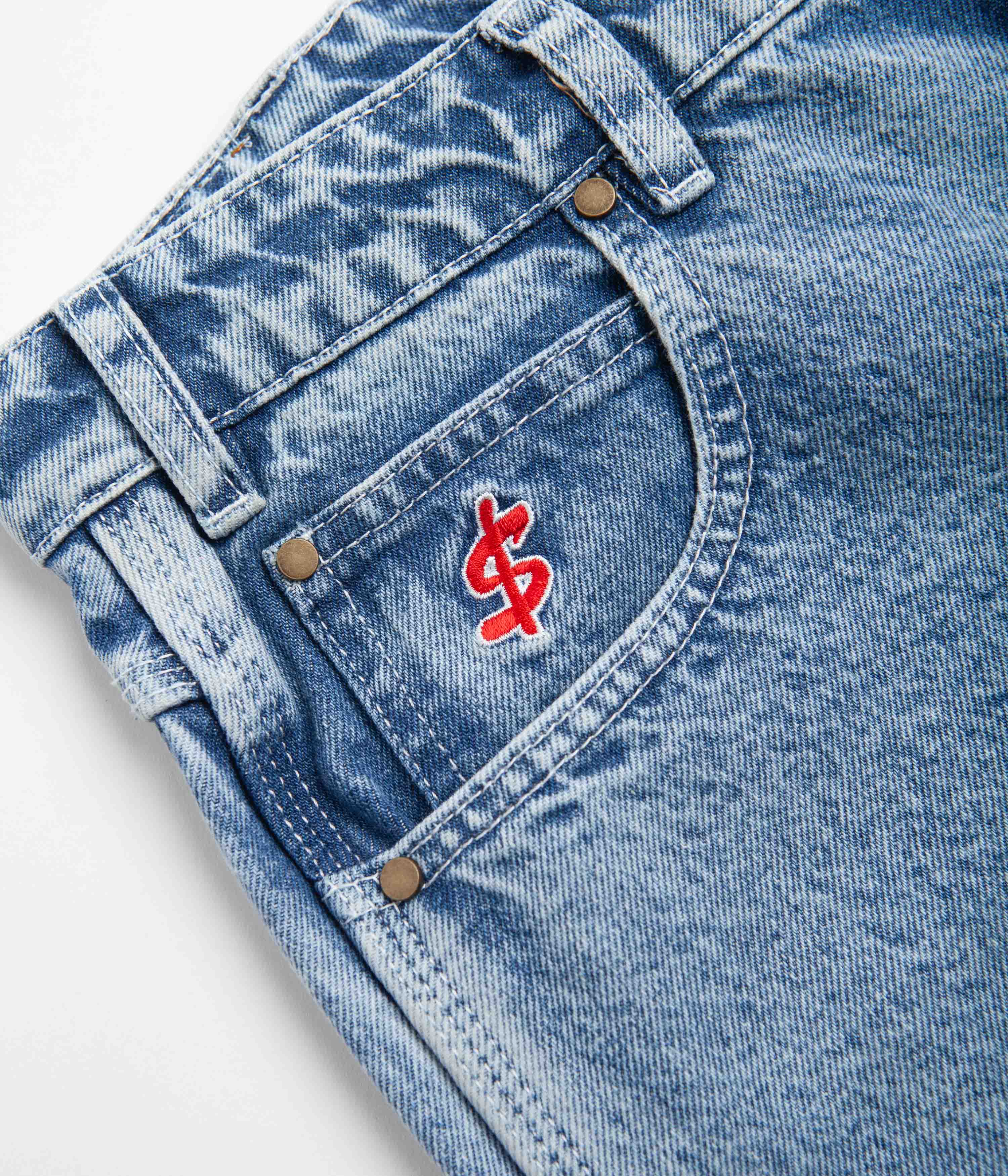 Cash Only All Star Baggy Jeans - Faded Indigo - Image 6