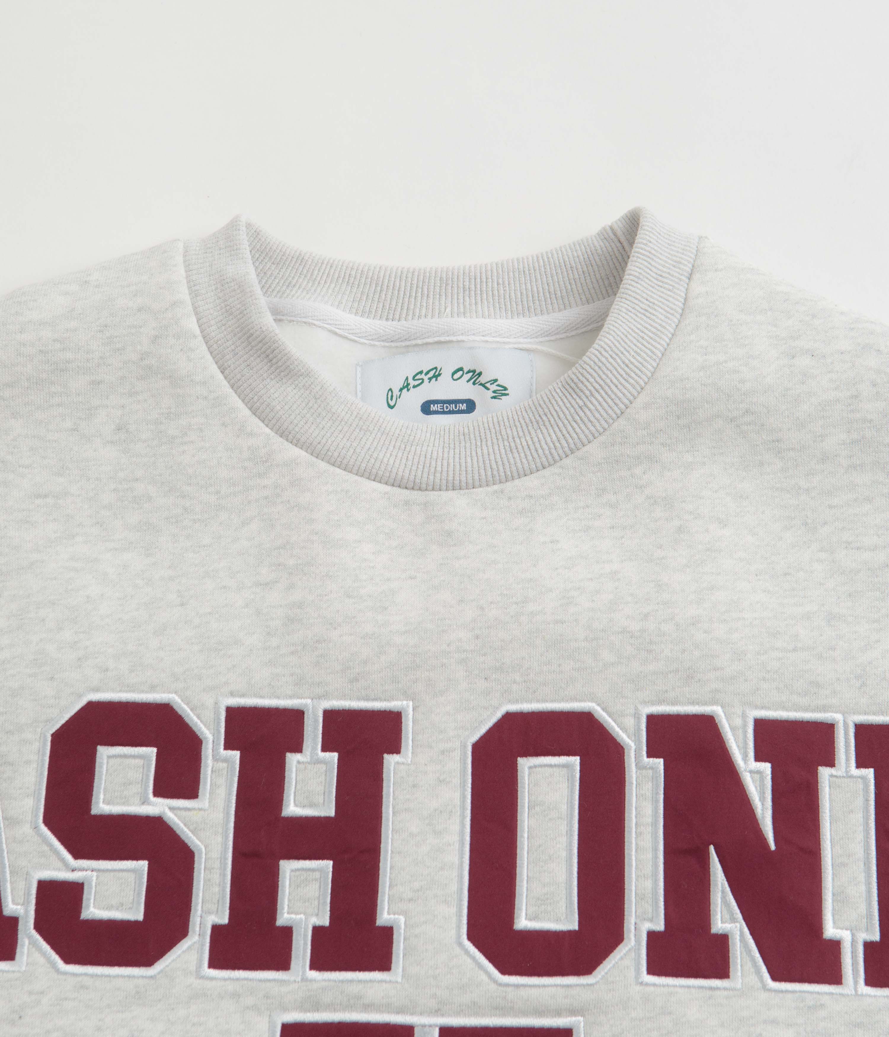 Cash Only Authority Crewneck Sweatshirt - Ash - Image 2