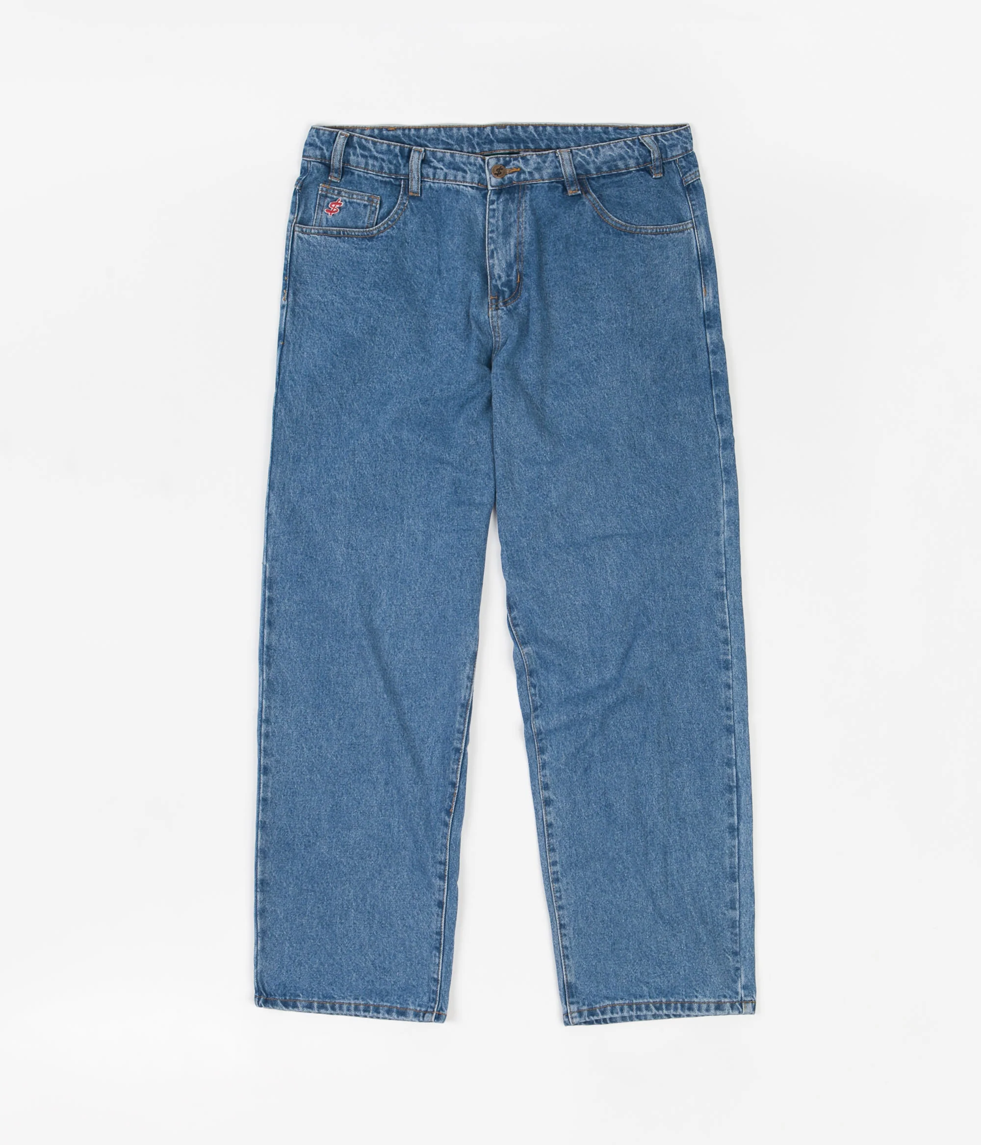 Cash Only Baggy Jeans - Washed Indigo - Image 2
