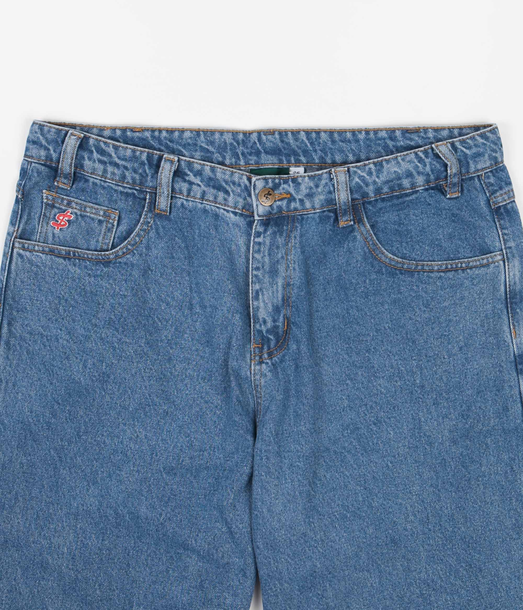 Cash Only Baggy Jeans - Washed Indigo - Image 3