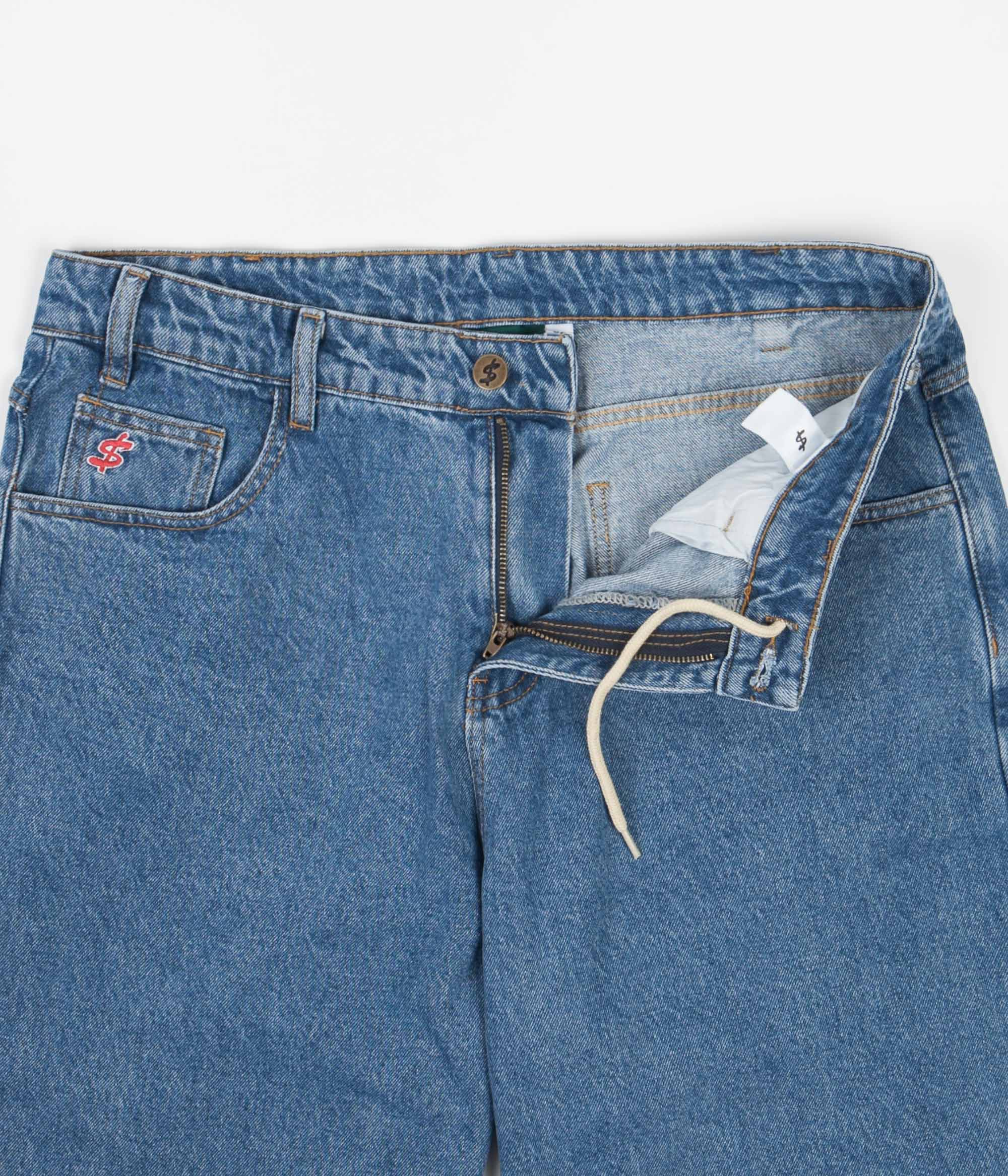 Cash Only Baggy Jeans - Washed Indigo - Image 4