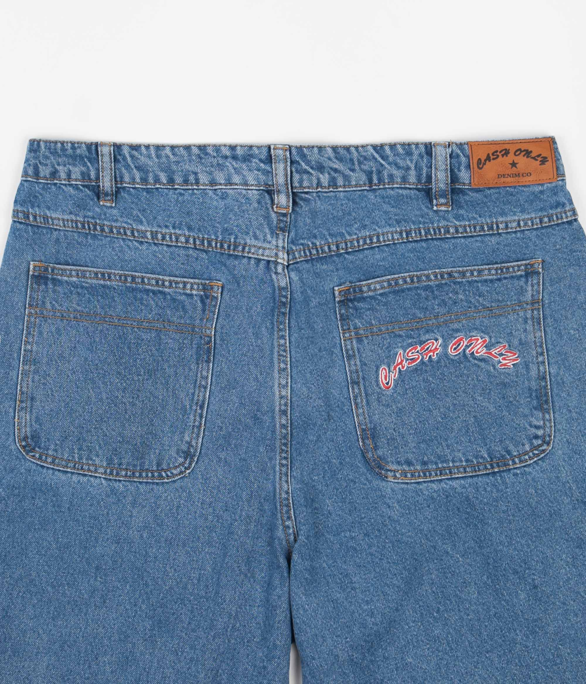 Cash Only Baggy Jeans - Washed Indigo - Image 5