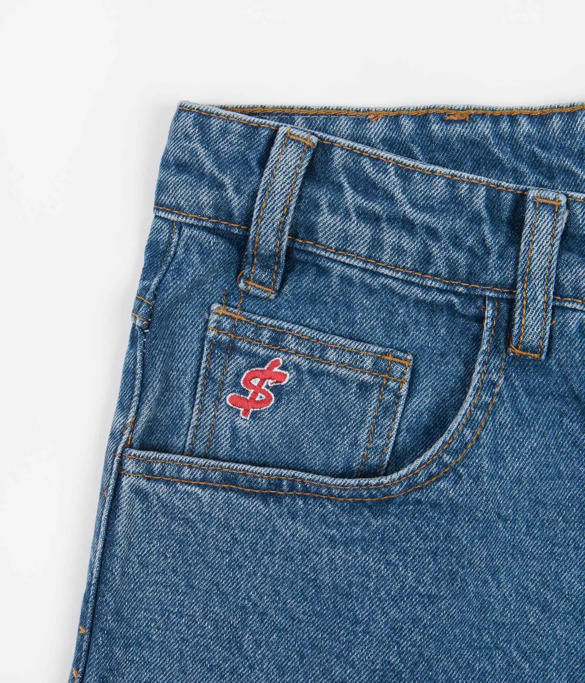 Cash Only Baggy Jeans - Washed Indigo - Image 6