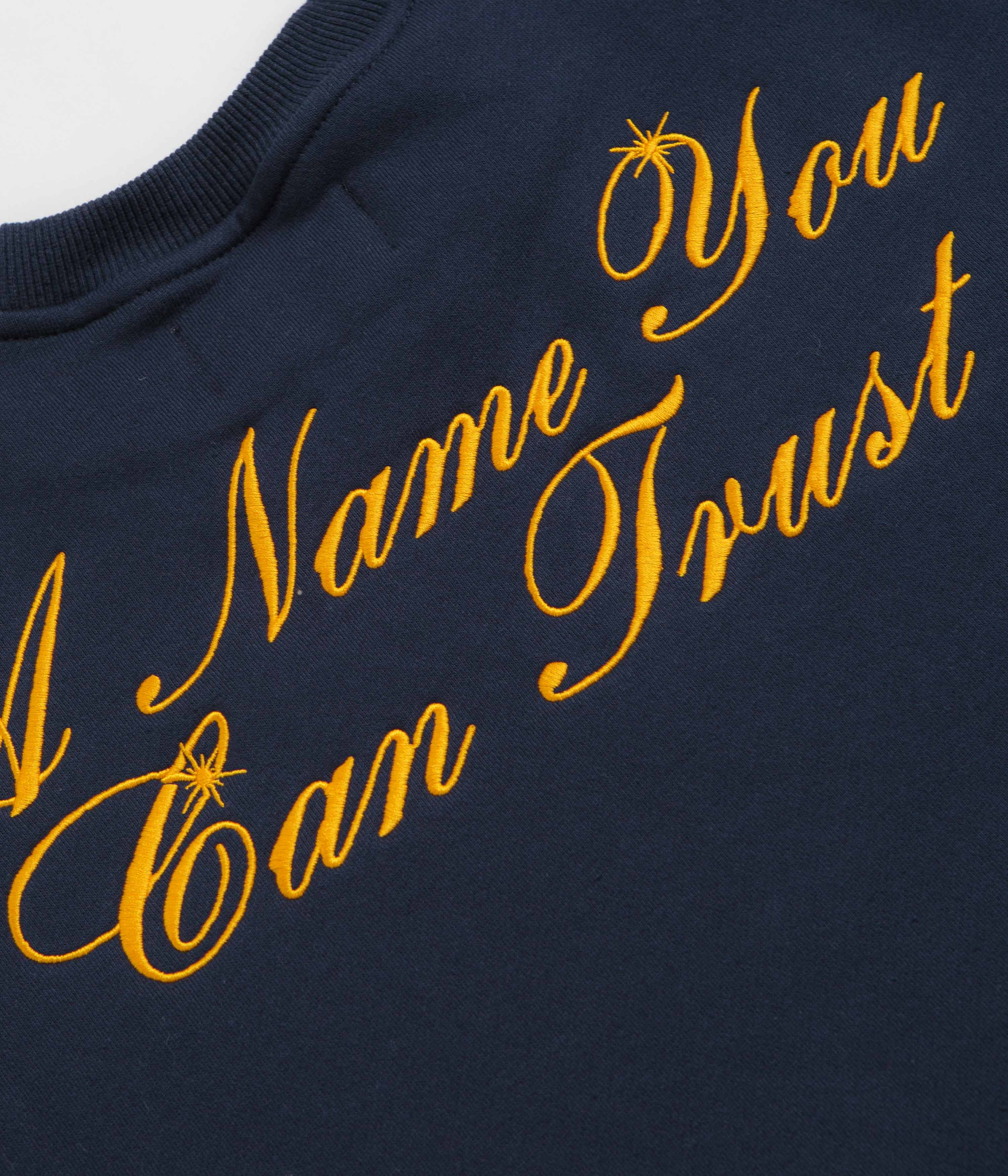 Cash Only Bank Crewneck Sweatshirt - Deep Navy - Image 5