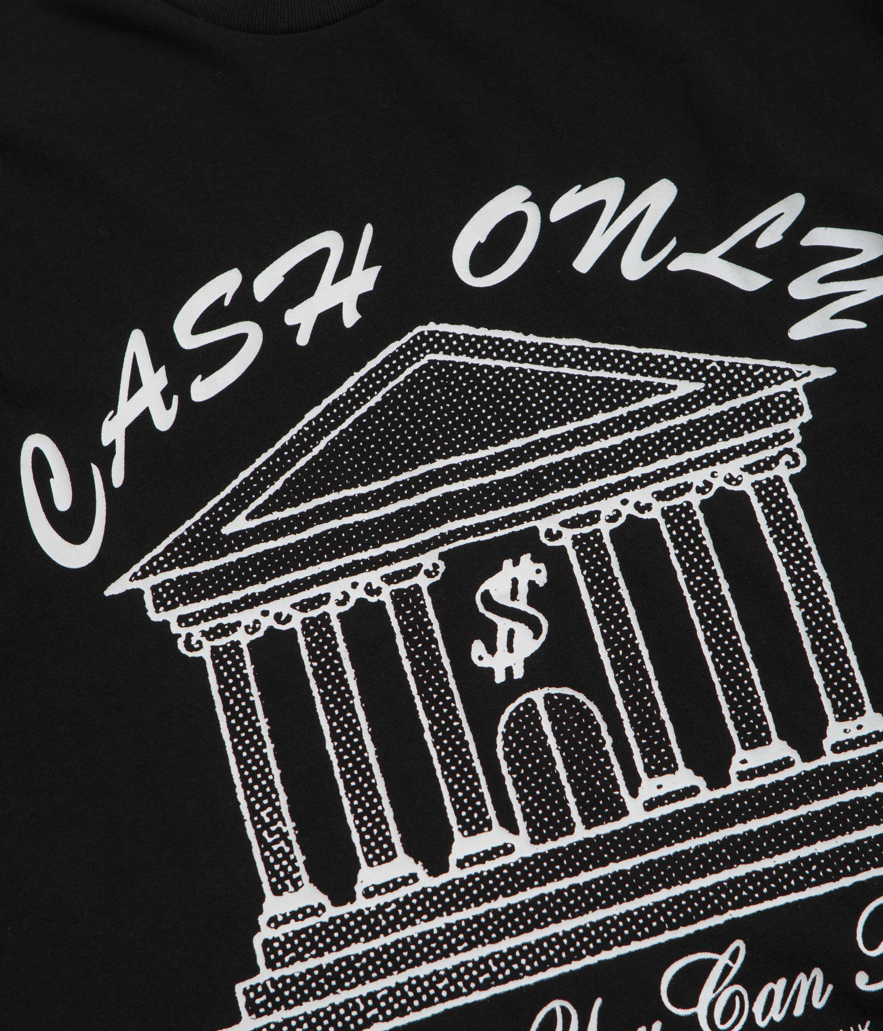 Cash Only Bank T-Shirt - Black - Image 4