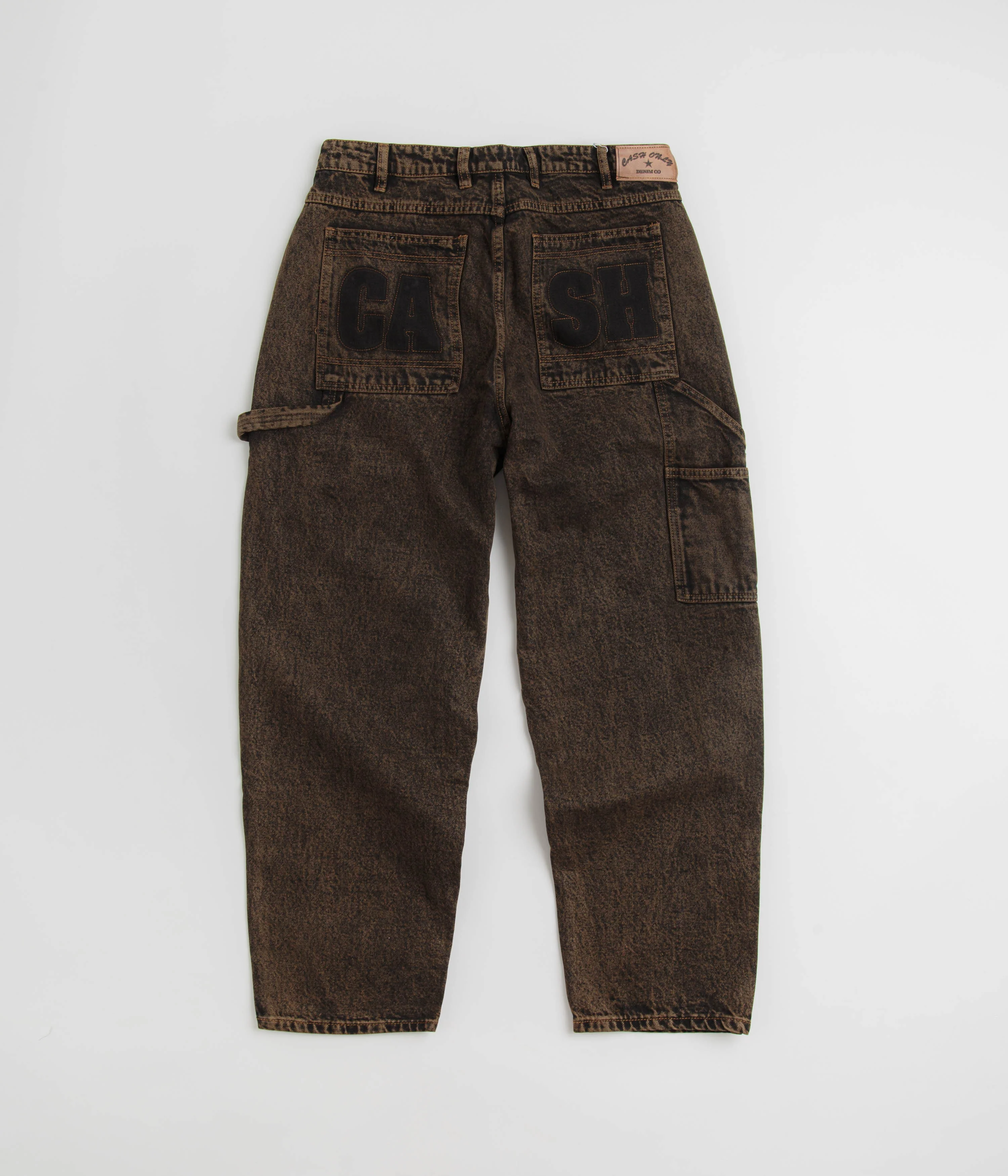 Cash Only Blockout Denim Jeans - Acid Brown Wash - Image 3