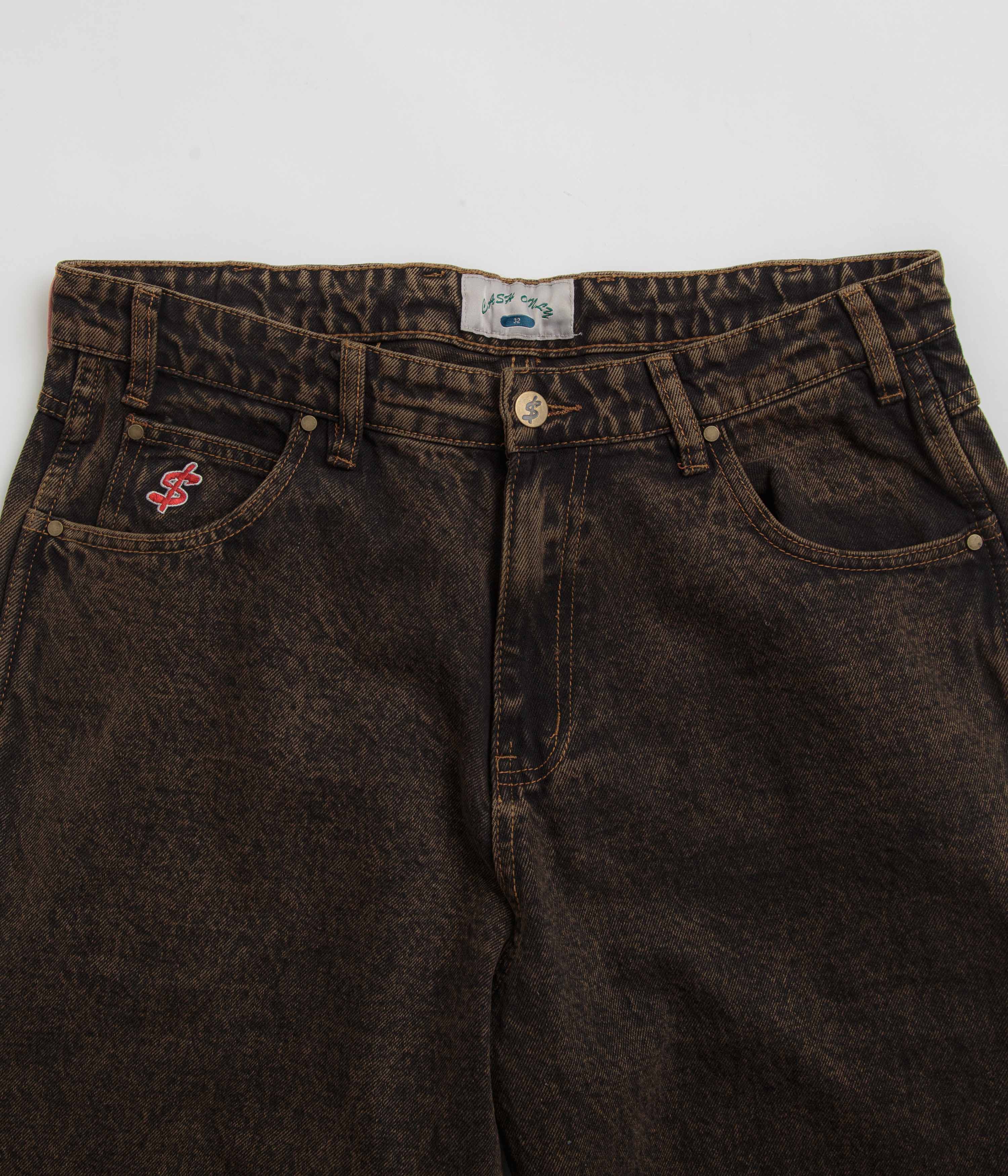 Cash Only Blockout Denim Jeans - Acid Brown Wash - Image 4