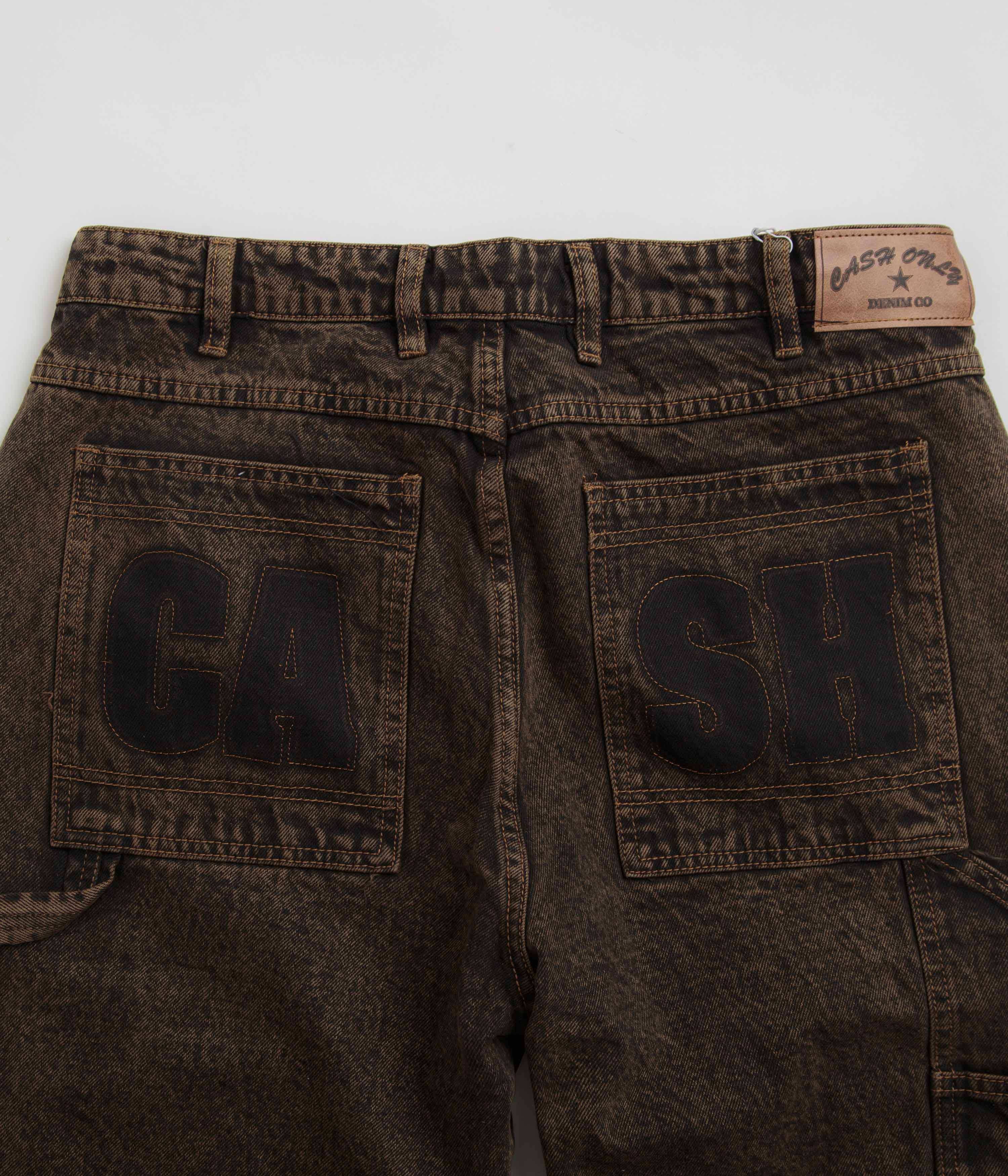 Cash Only Blockout Denim Jeans - Acid Brown Wash - Image 6