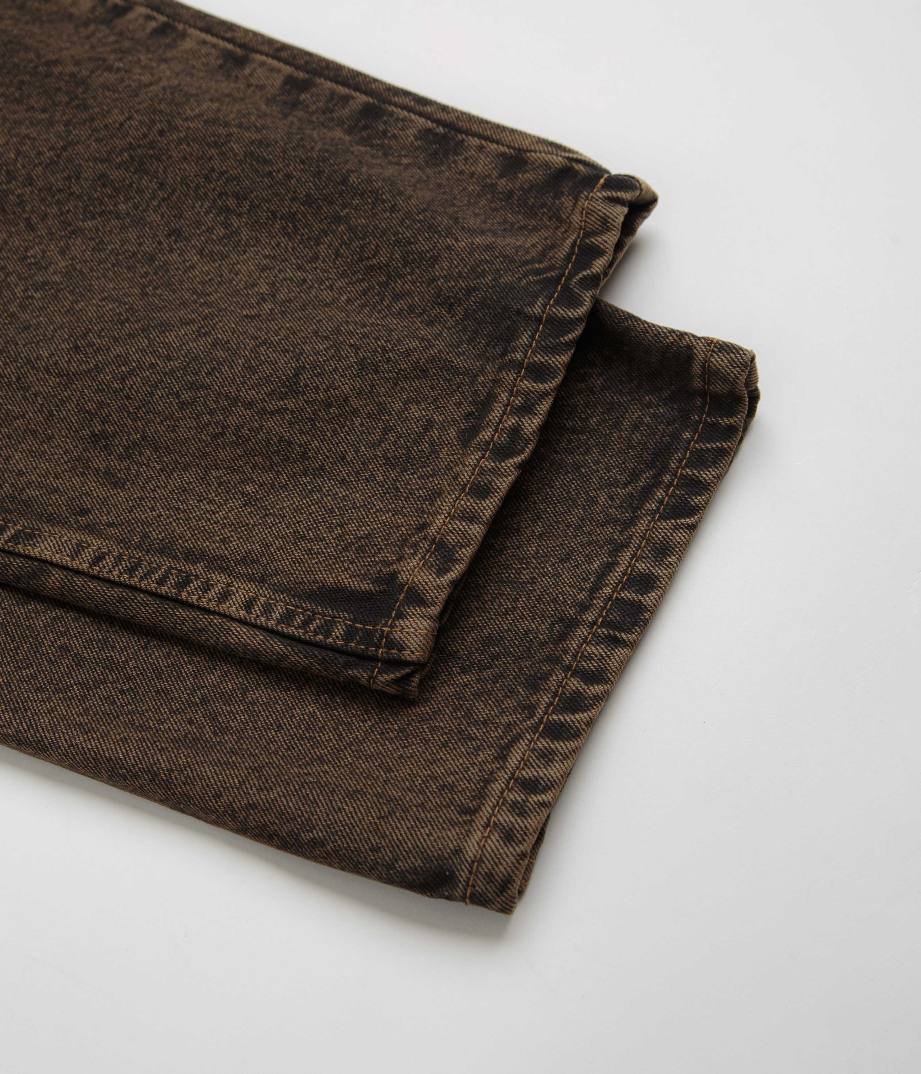 Cash Only Blockout Denim Jeans - Acid Brown Wash - Image 9