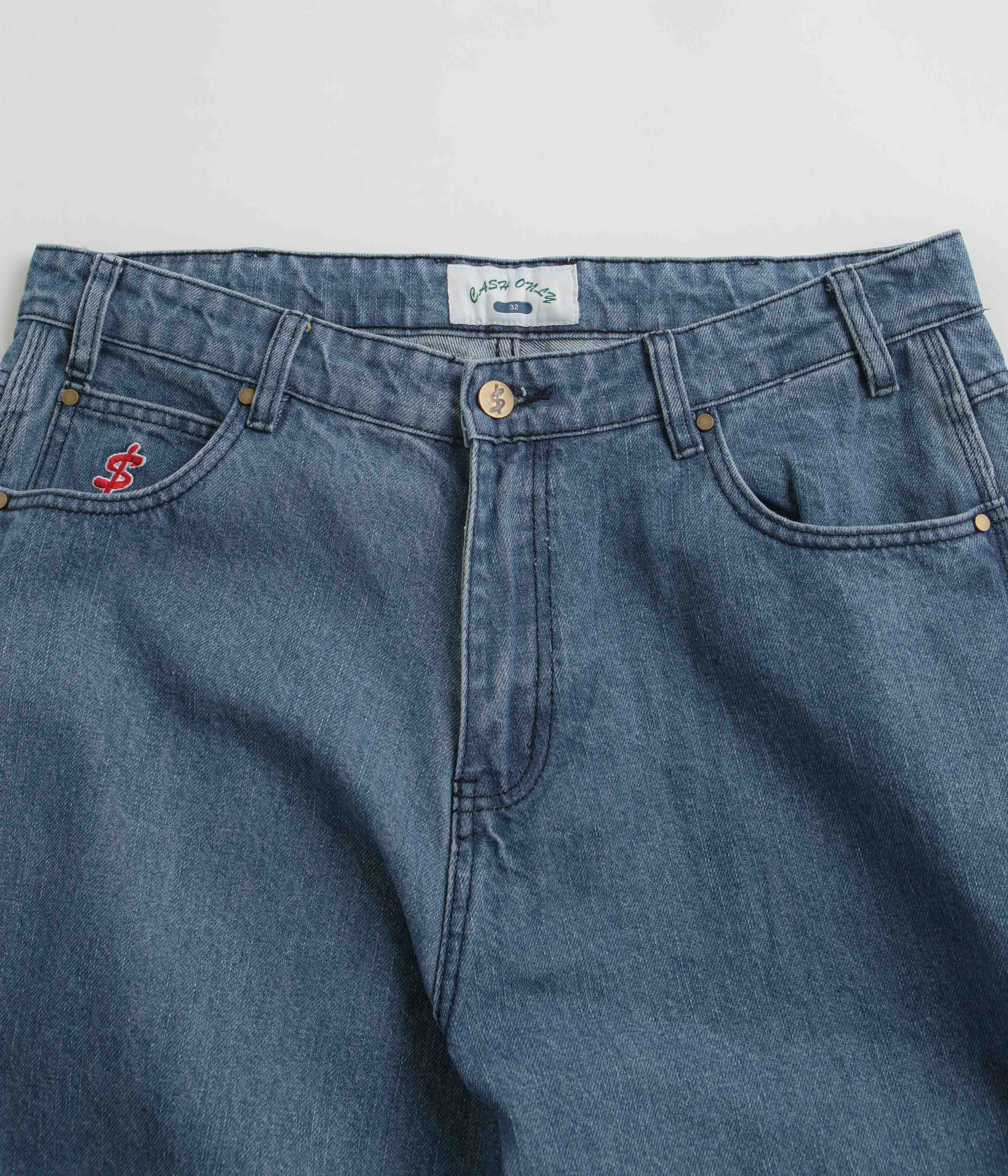 Cash Only Bone Jeans - Streaky Indigo - Image 4