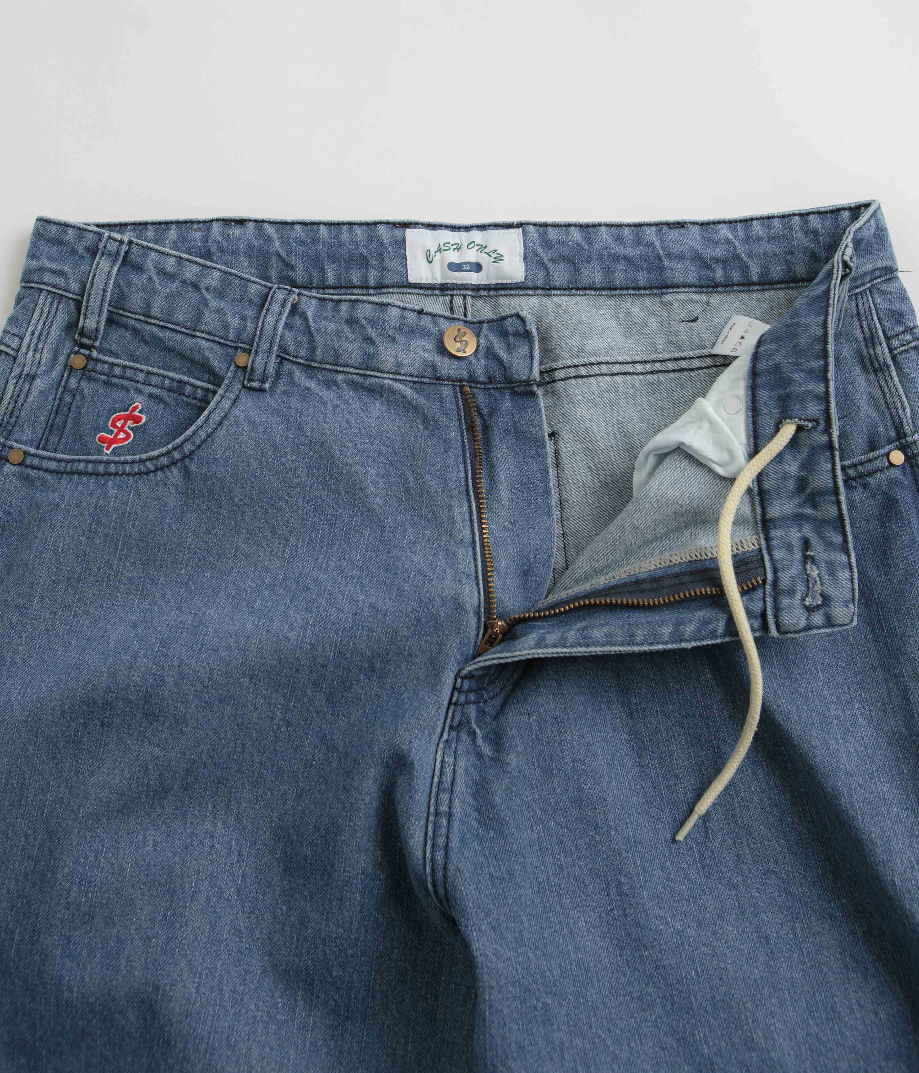 Cash Only Bone Jeans - Streaky Indigo - Image 7