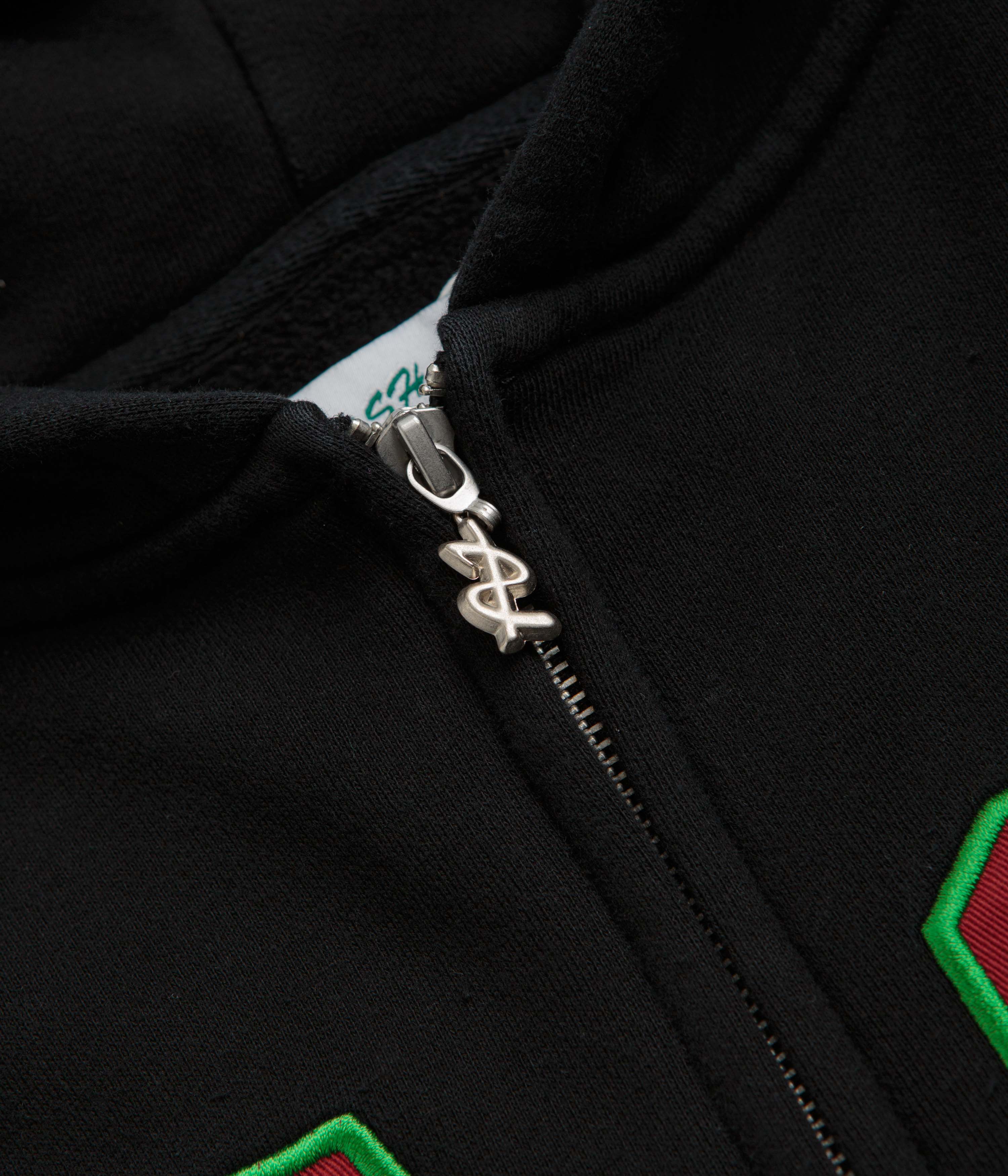 Cash Only Campus Zip-Thru Hoodie - Washed Black - Image 4