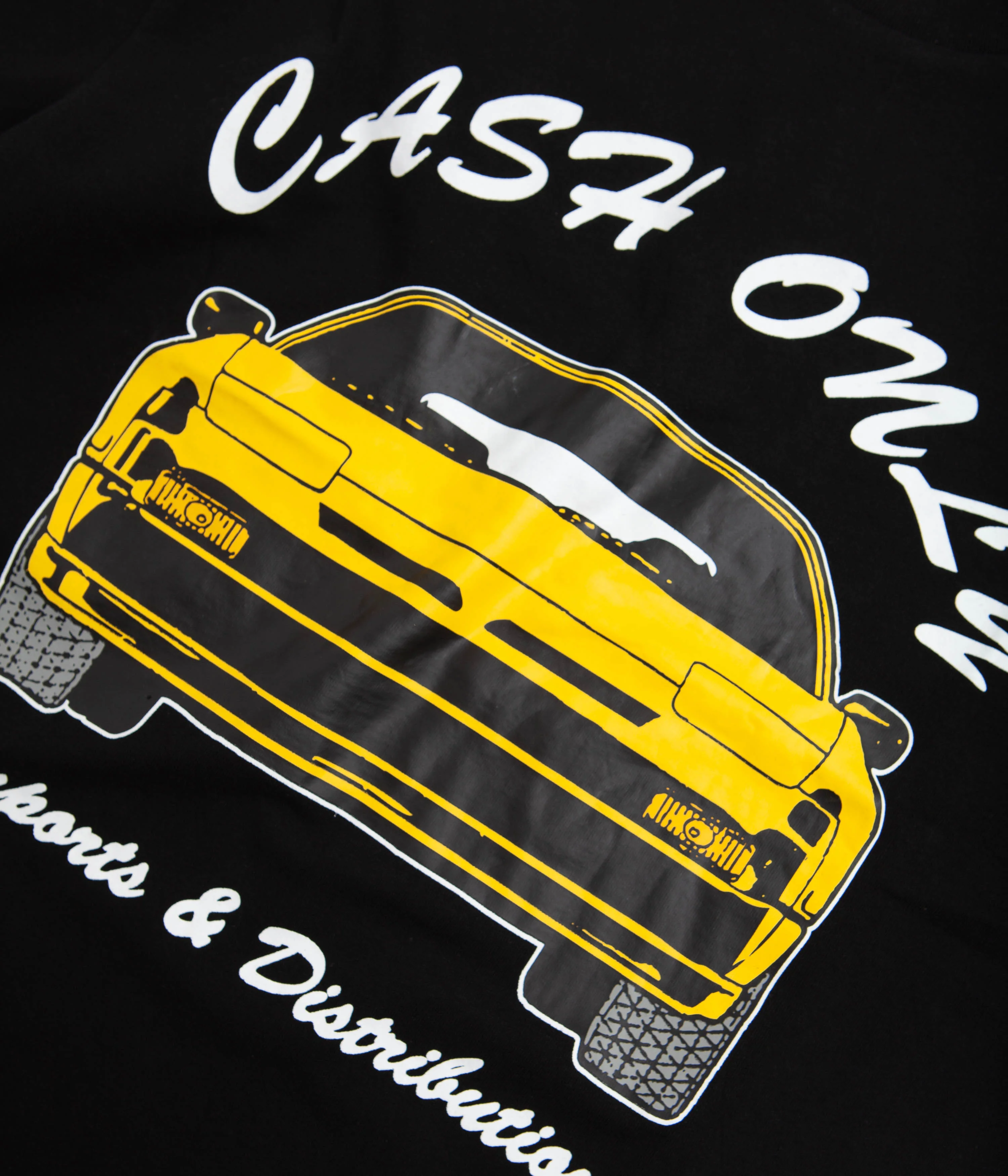 Cash Only Car T-Shirt - Black - Image 2