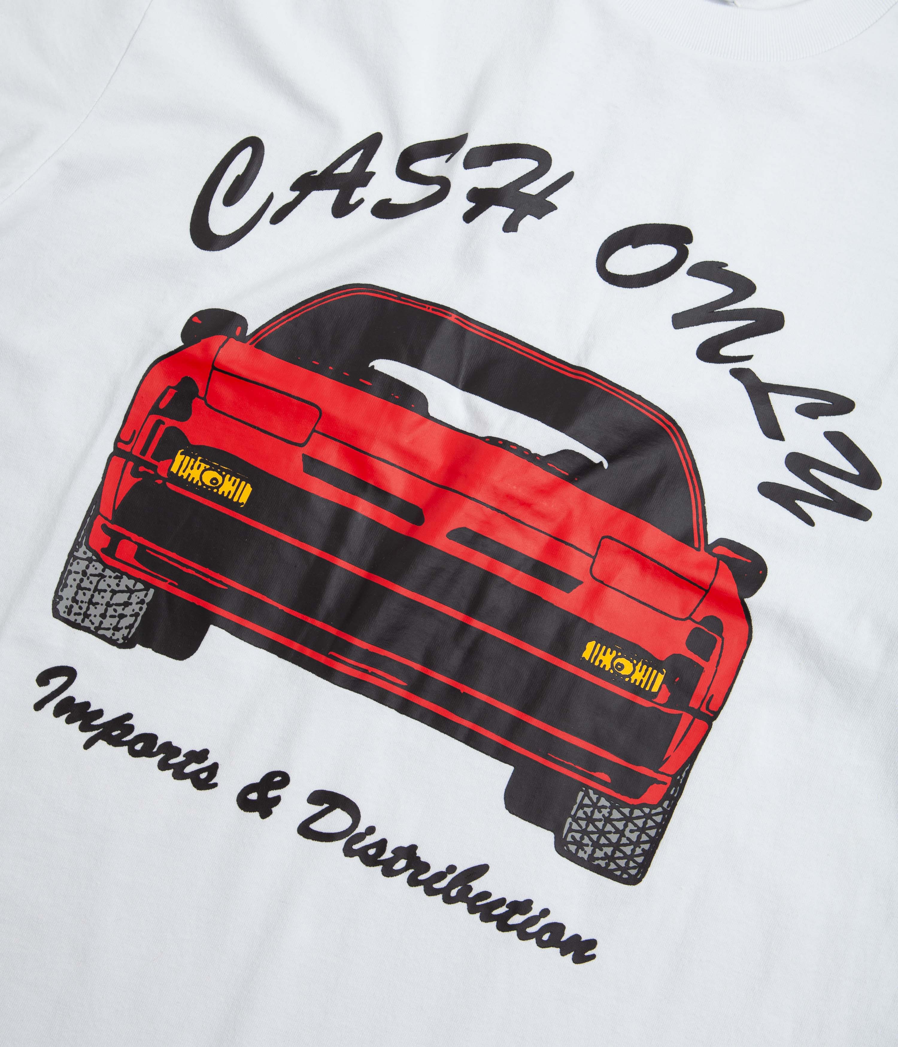 Cash Only Car T-Shirt - White - Image 2