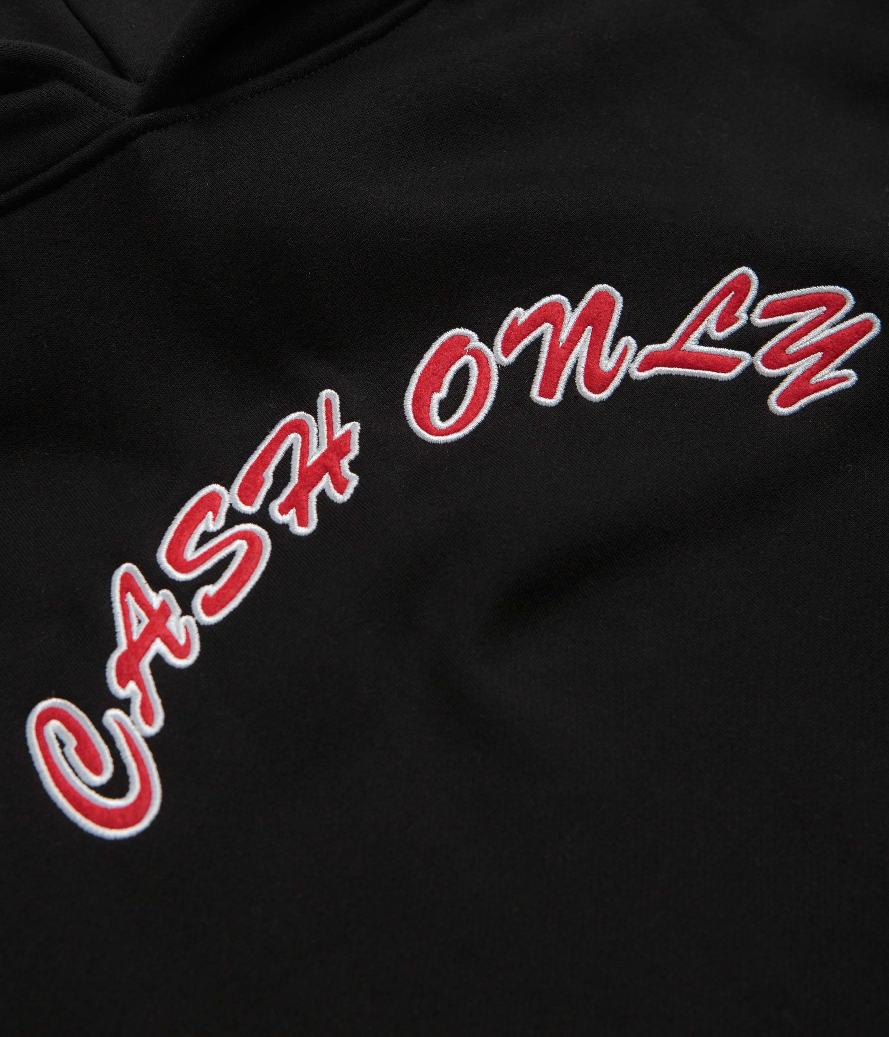 Cash Only Felt Applique Logo Hoodie - Black - Image 3