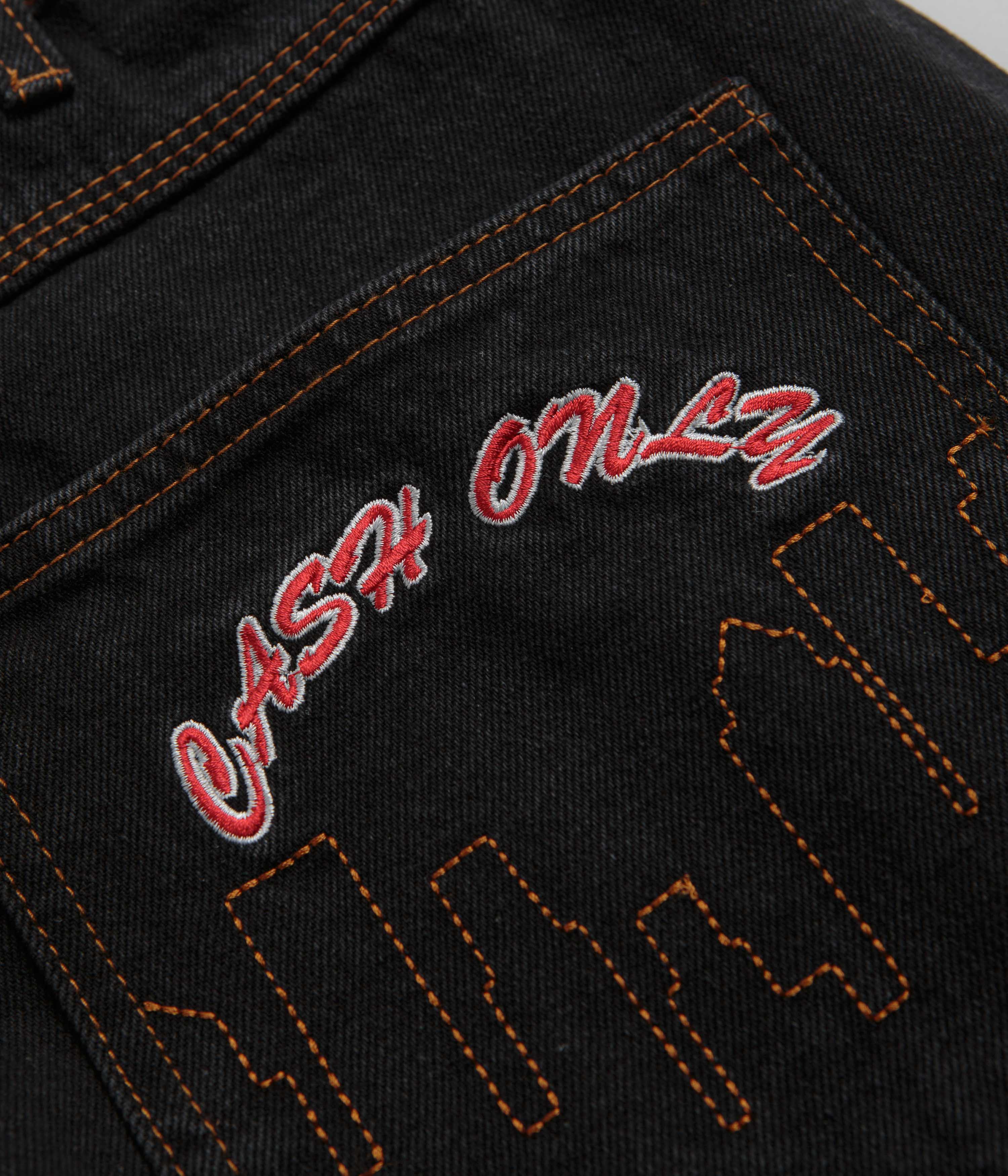 Cash Only Logo Baggy Jeans - Washed Black / Black - Image 8