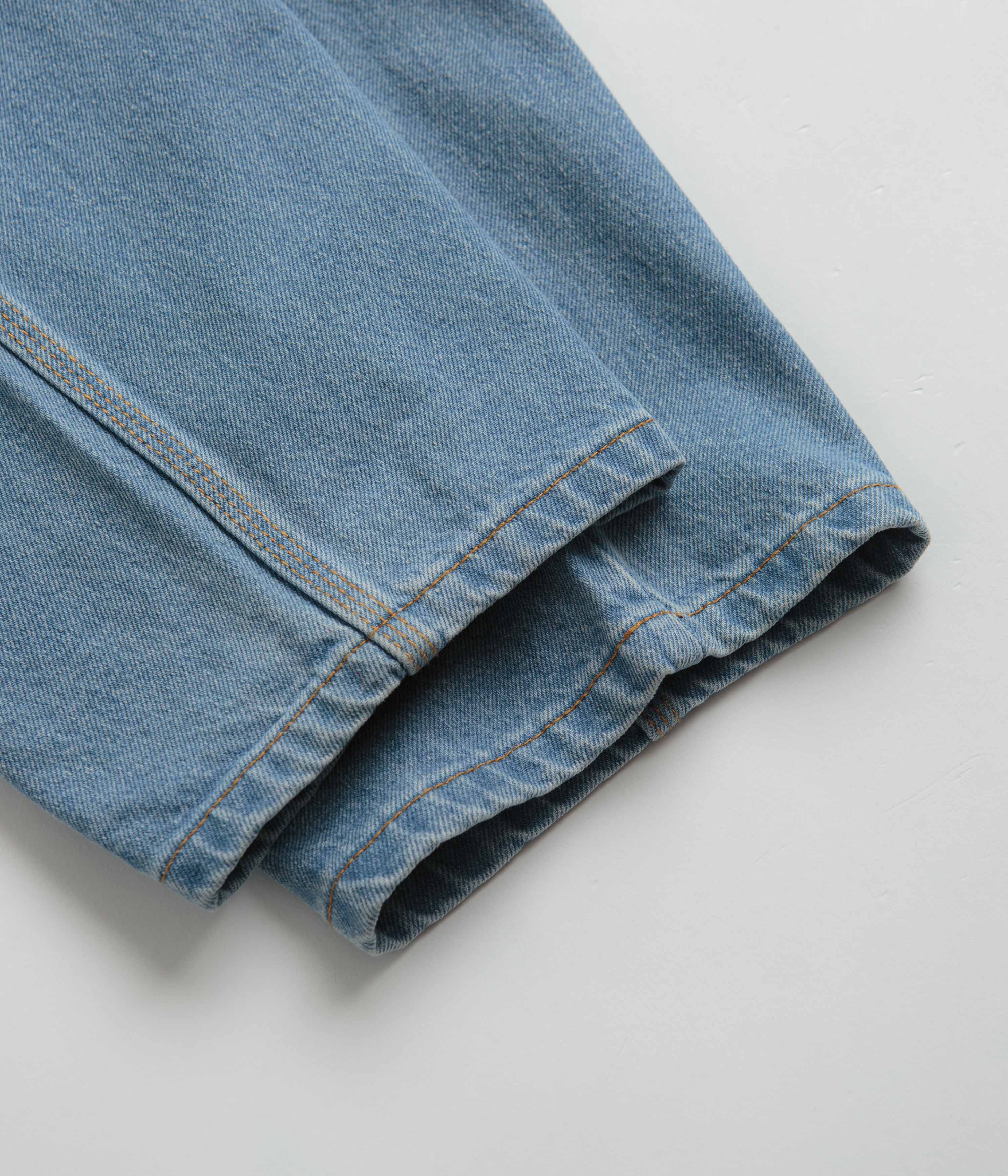 Cash Only Logo Baggy Jeans - Washed Indigo / Red - Image 10