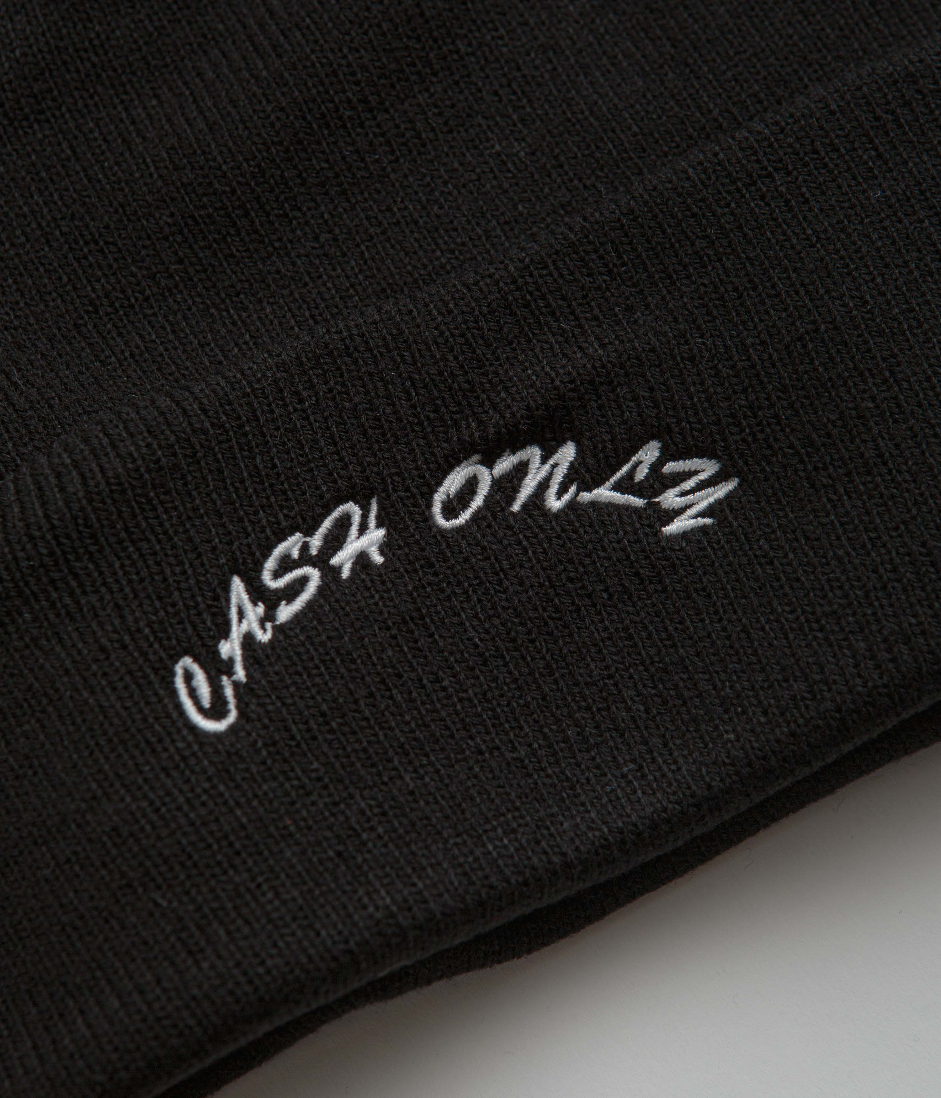 Cash Only Logo Beanie - Black - Image 2