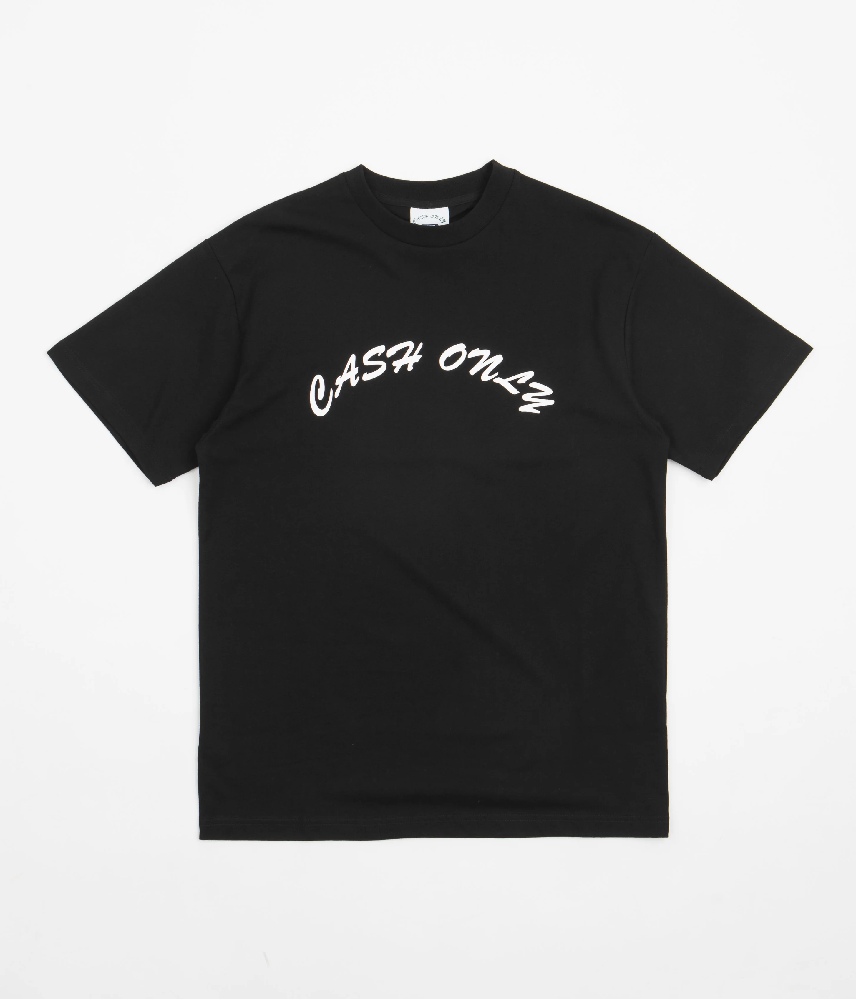 Cash Only Logo T-Shirt - Black / White