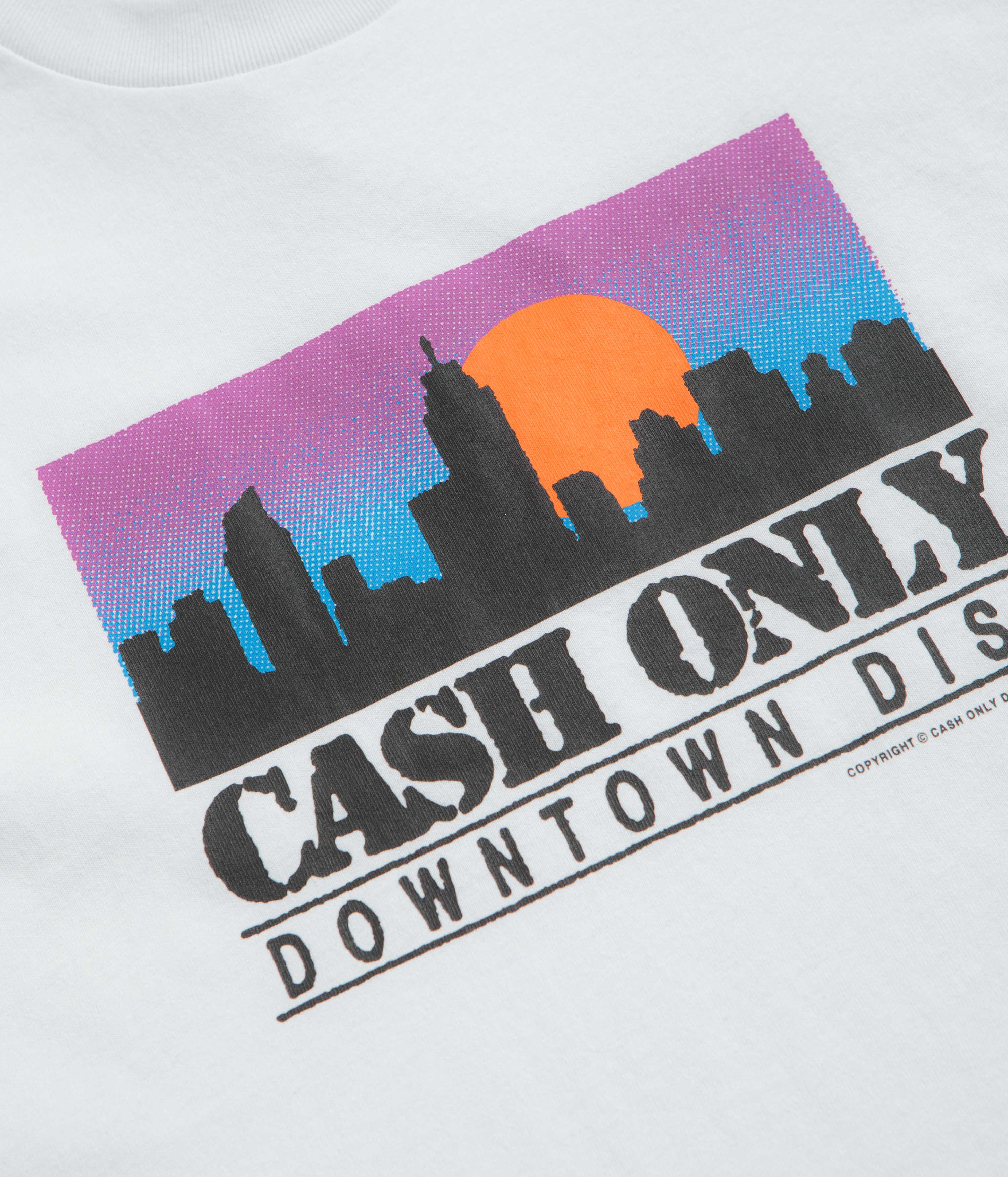 Cash Only Skyline T-Shirt - White - Image 3