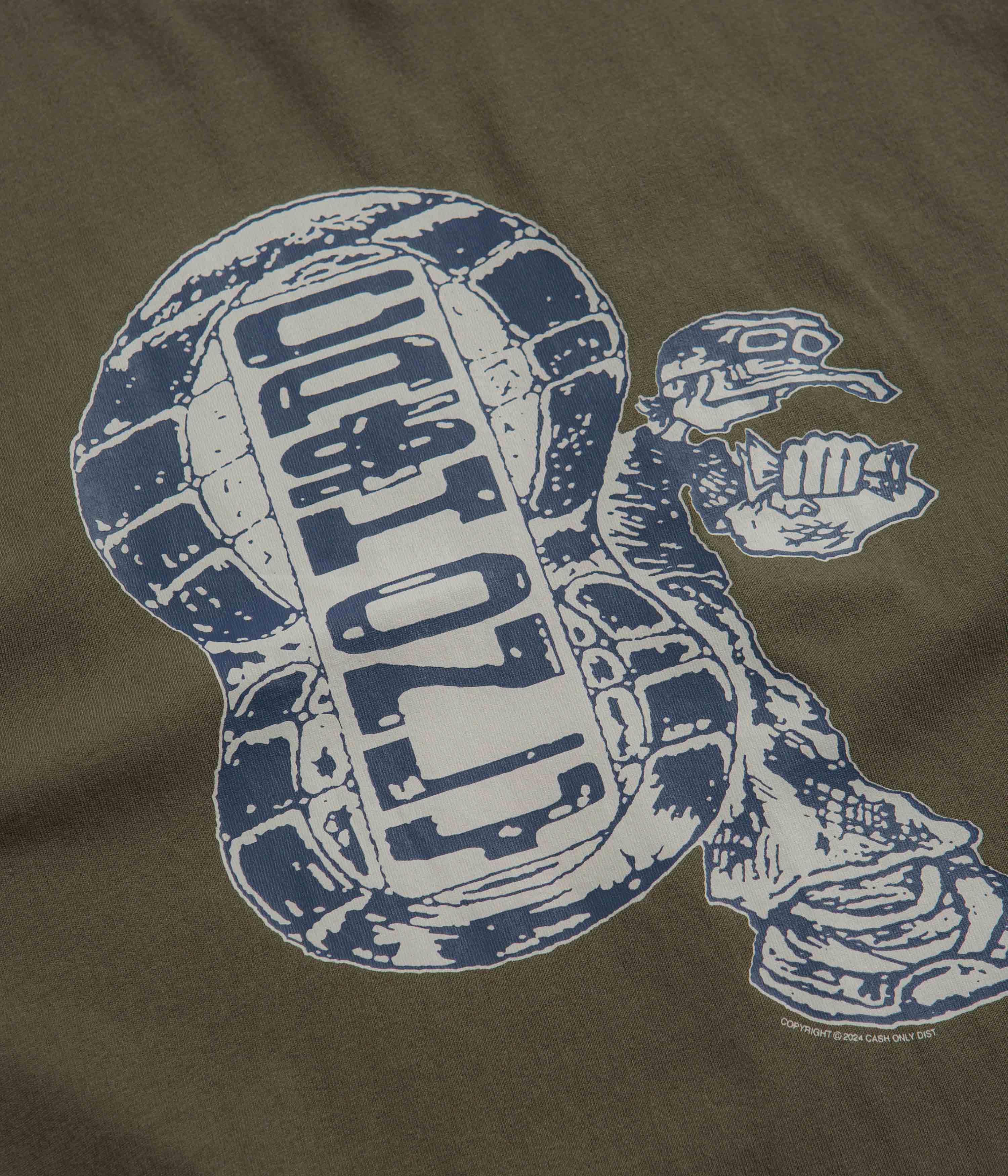 Cash Only Stomp T-Shirt - Army - Image 3