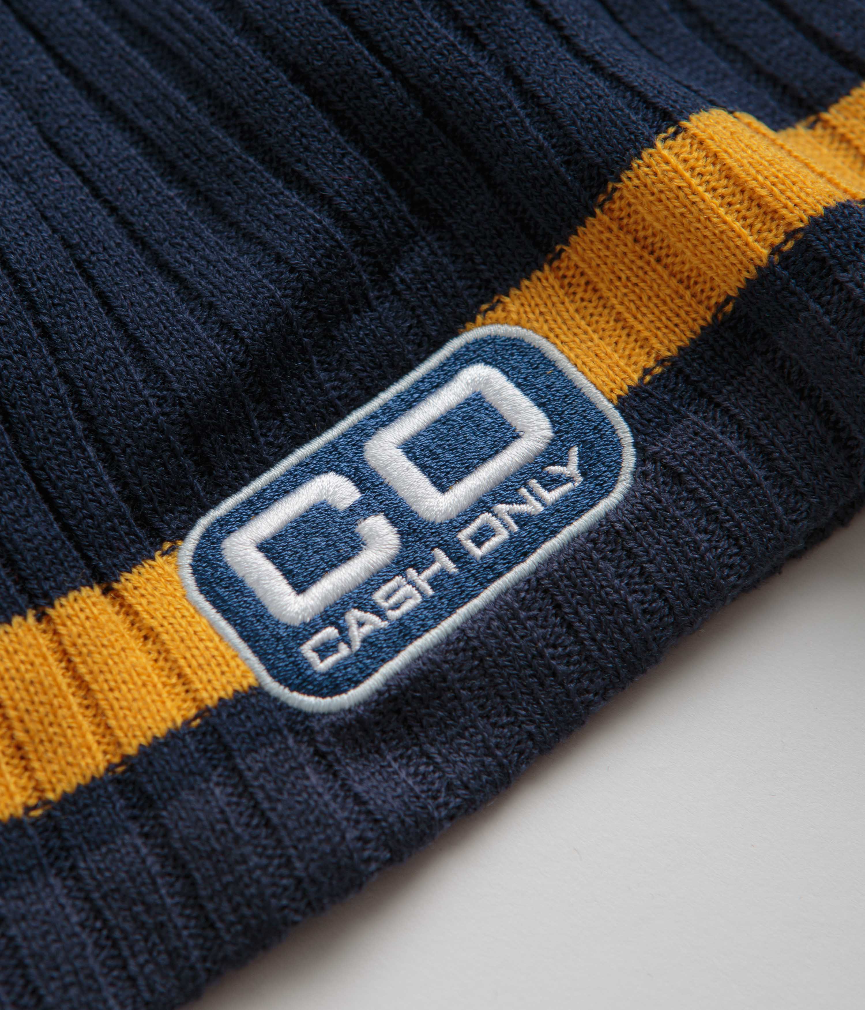 Cash Only Strike Beanie - Navy - Image 2