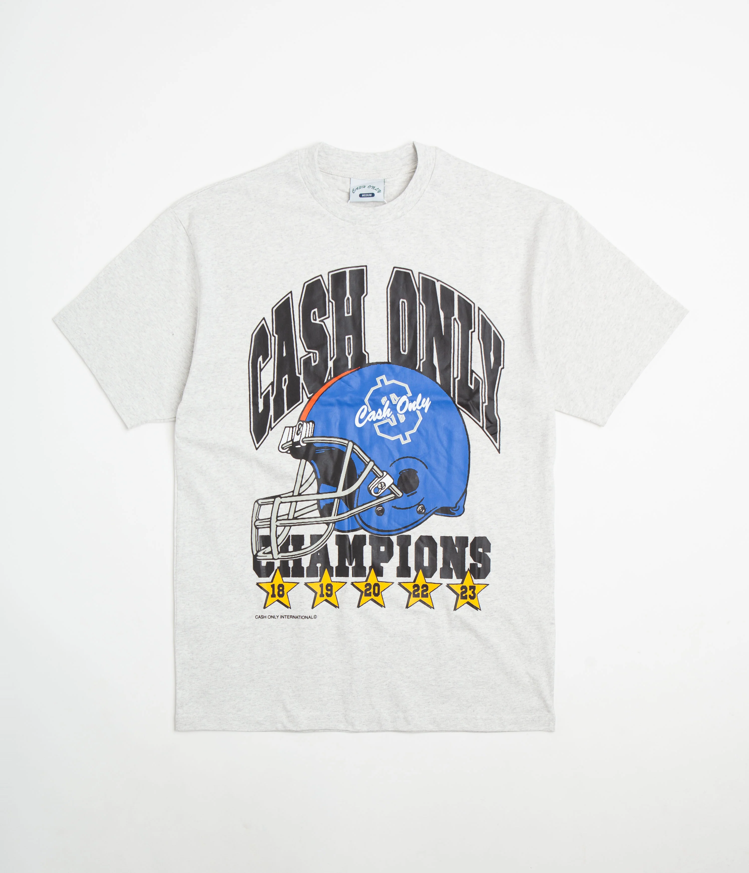 Cash Only Super Bowl T-Shirt - Ash Grey