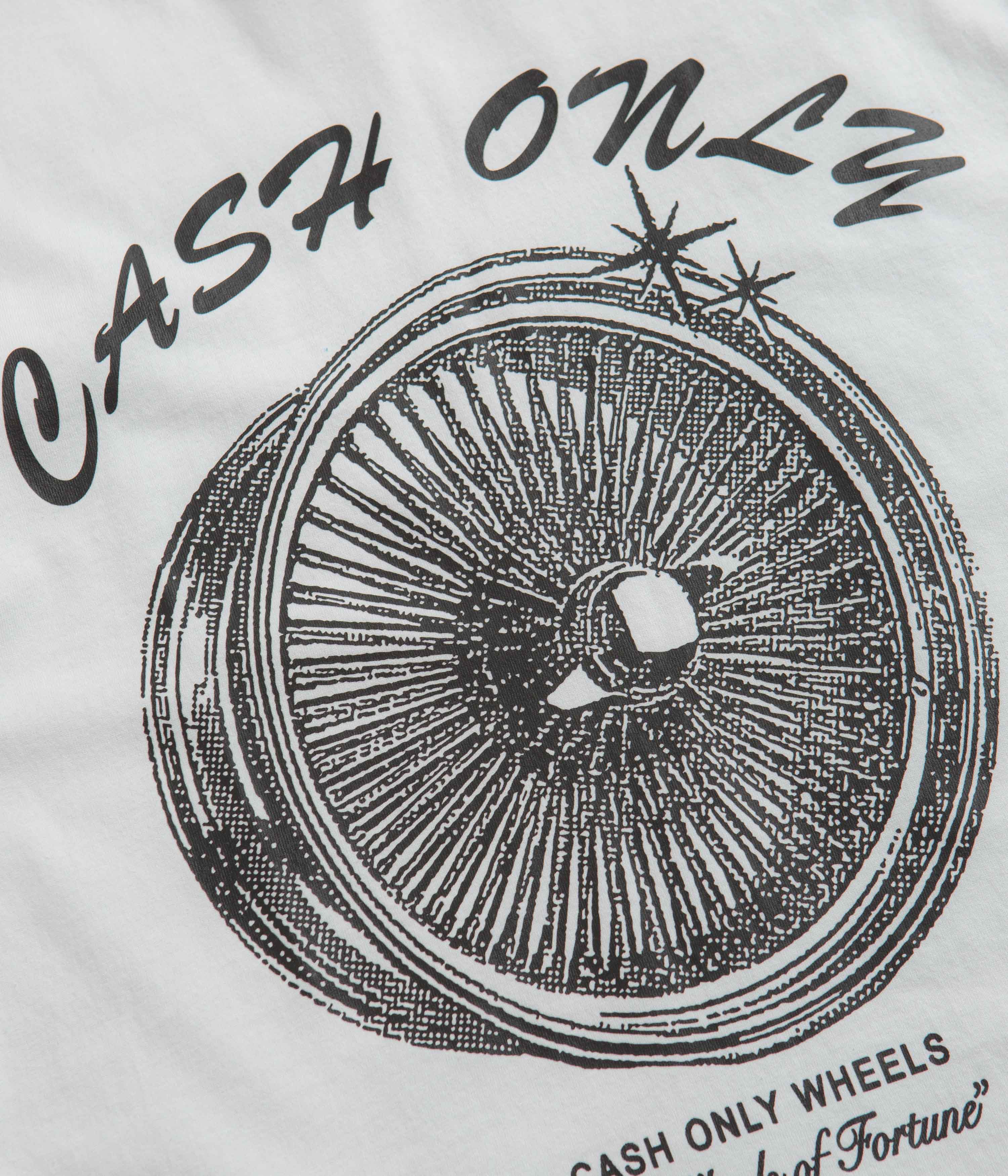 Cash Only Wheels T-Shirt - White - Image 4