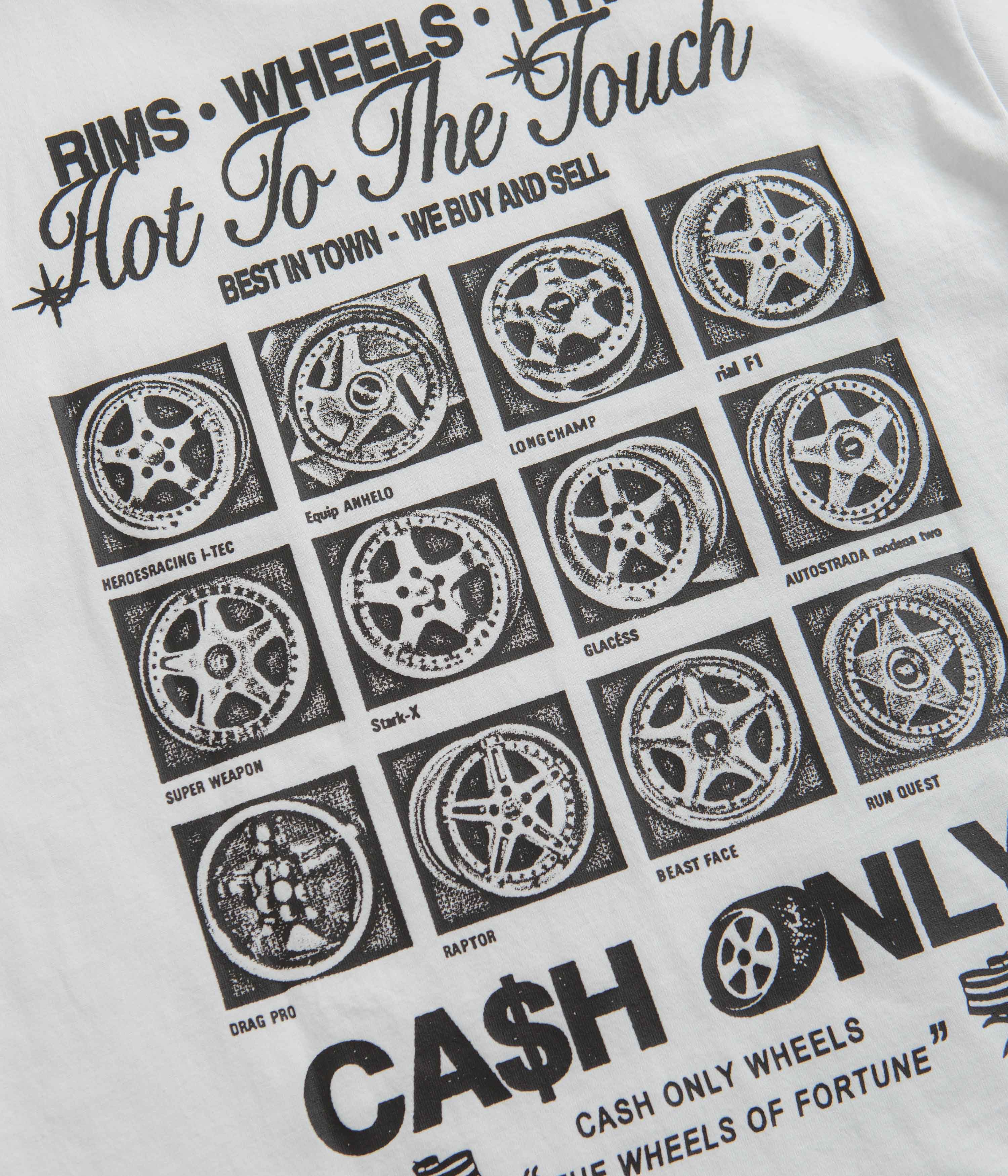 Cash Only Wheels T-Shirt - White - Image 5