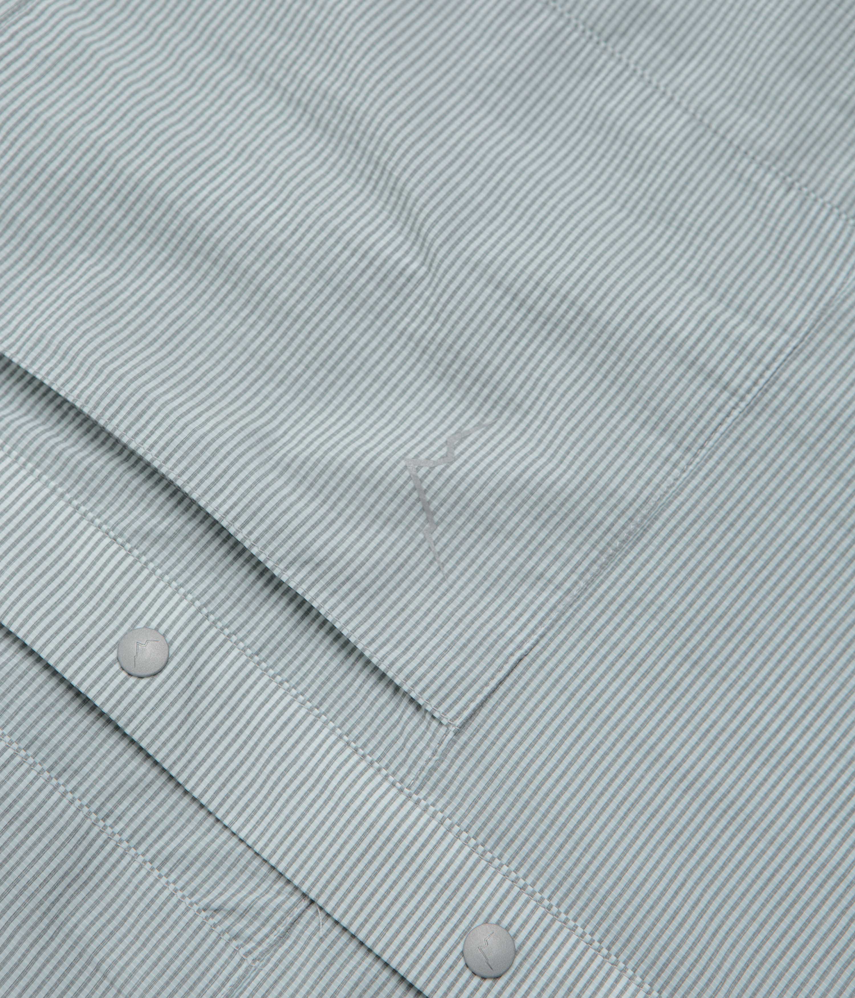Cayl CHK 2Pocket Short Sleeve Shirt - Light Grey - Image 3