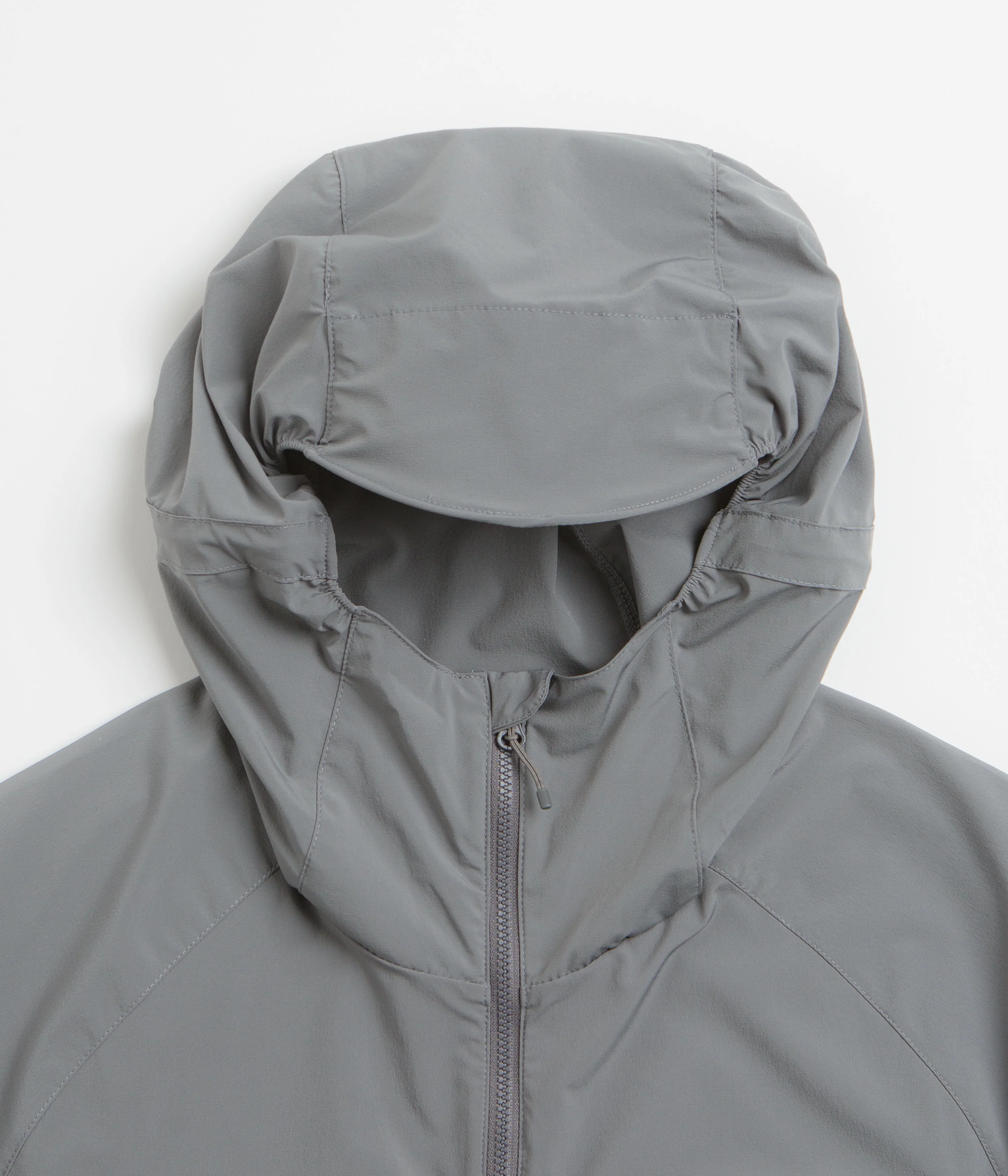 Cayl Stretch Shell Full Zip Hoodie - Grey - Image 4