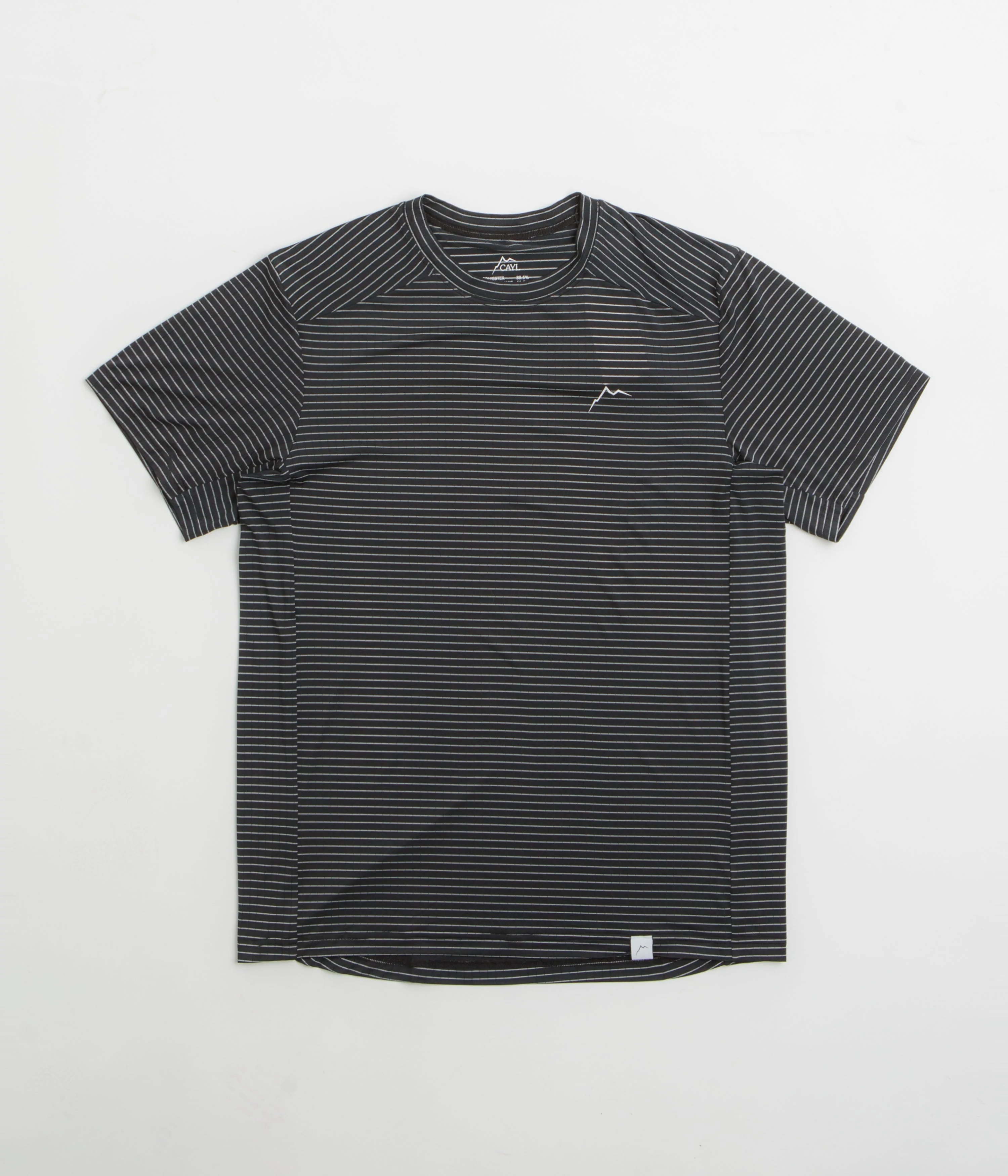 Cayl Stripe Logo T-Shirt - Black