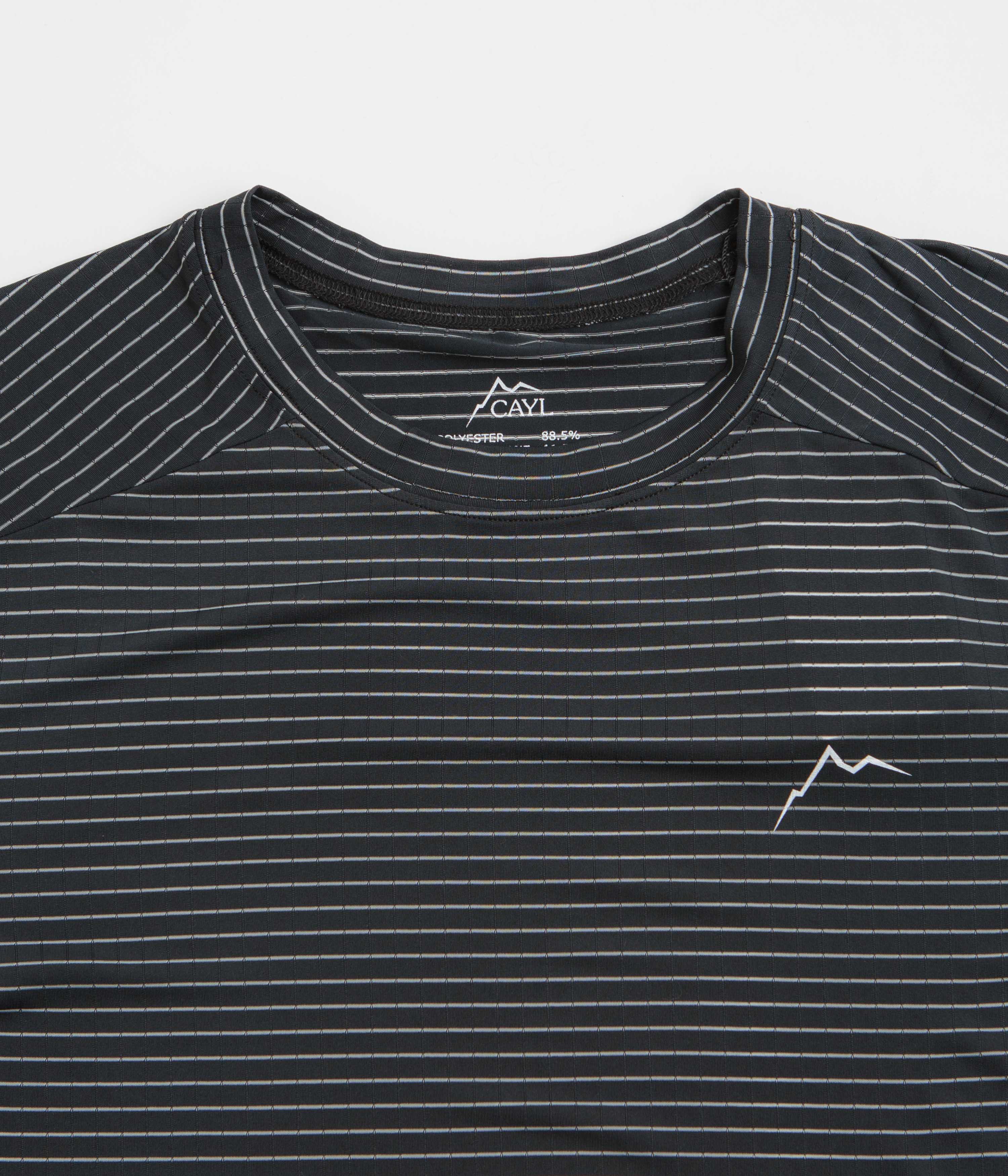 Cayl Stripe Logo T-Shirt - Black - Image 3