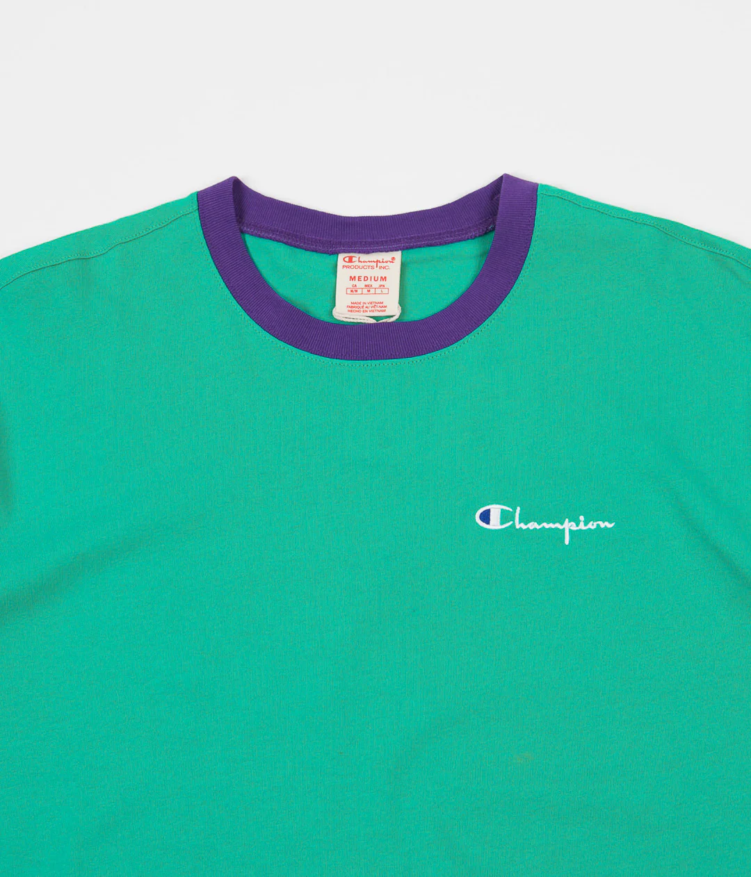 Champion Oversize T-Shirt - Spring Green / Purple - Image 3
