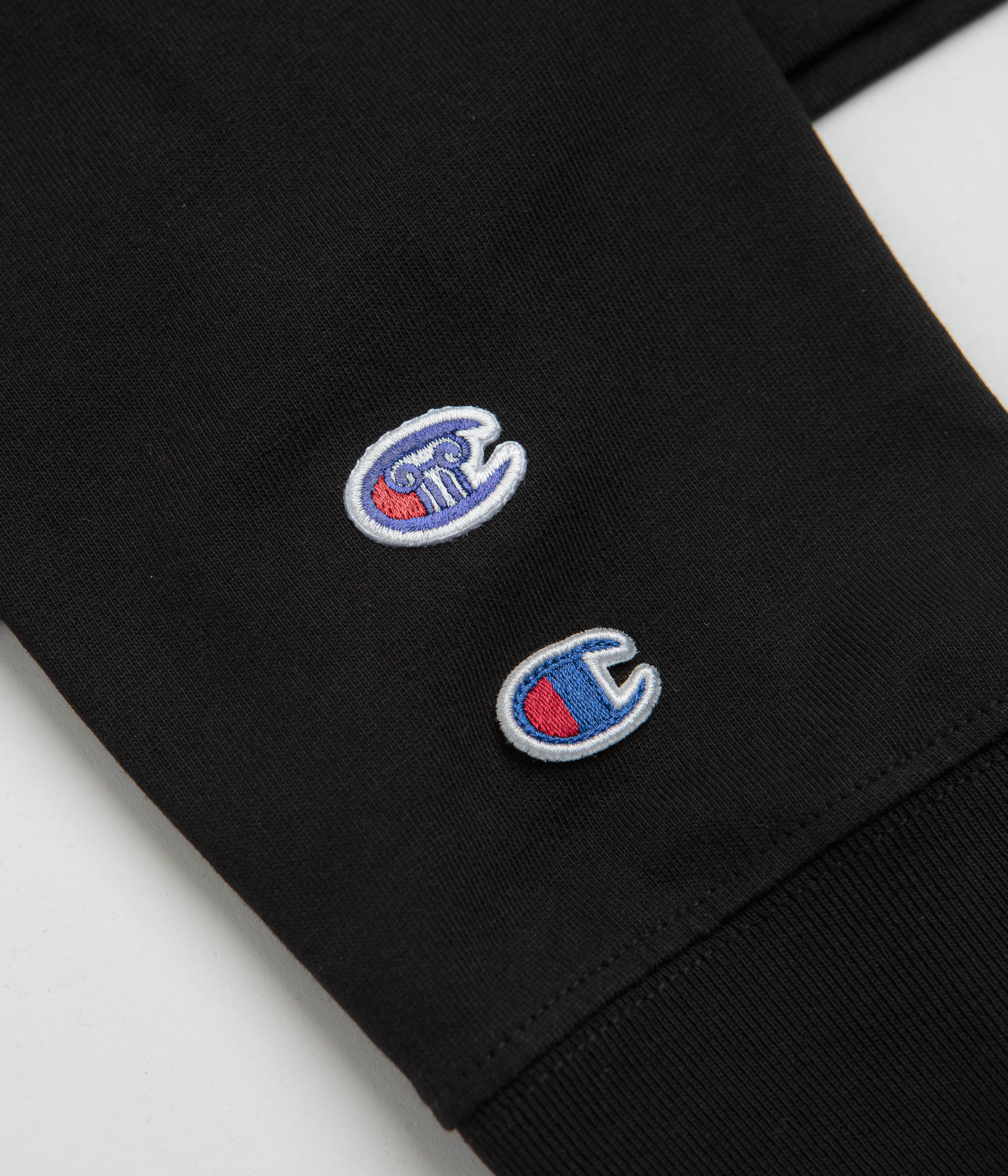 Champion x Aries Sponsor Long Sleeve T-Shirt - Black - Image 8