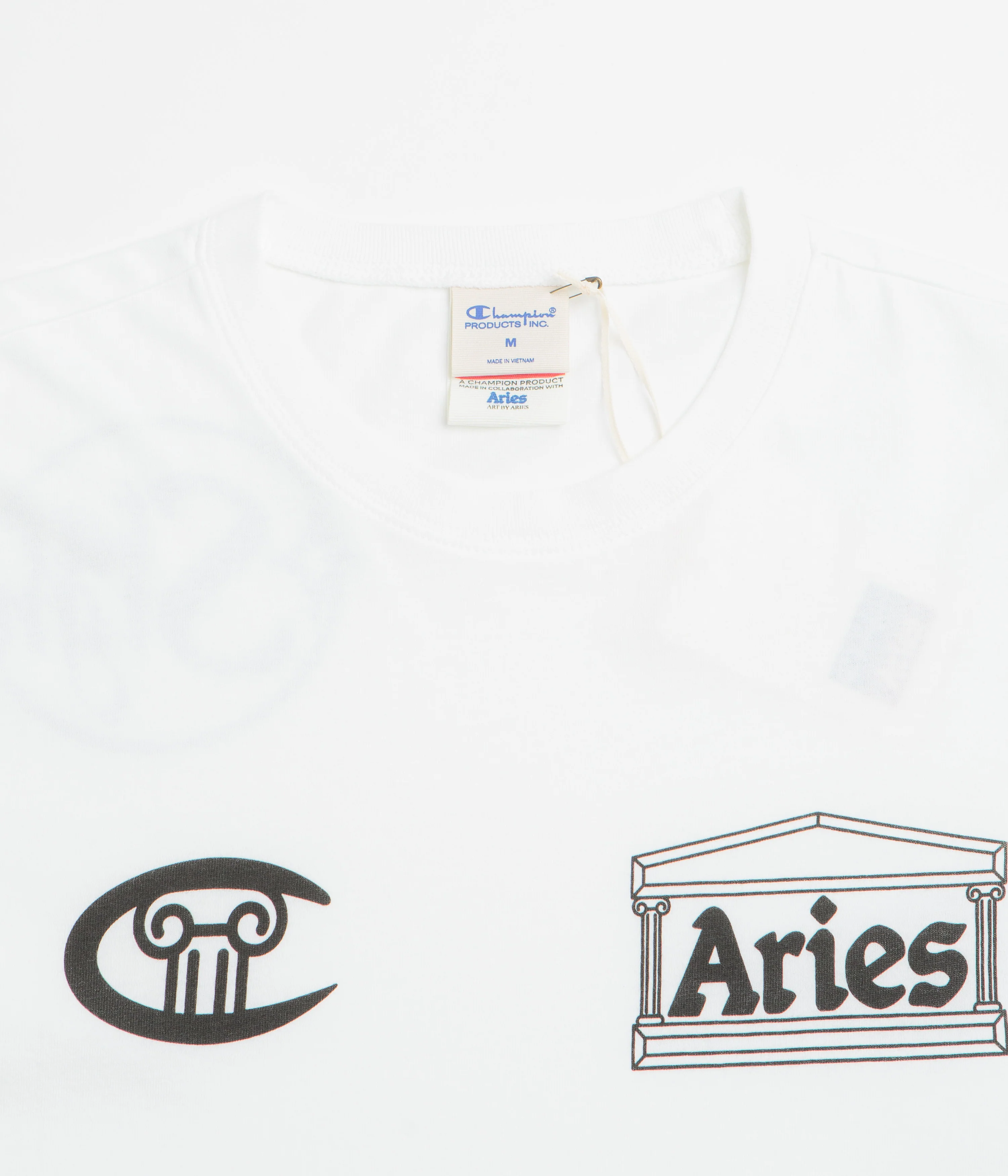 Champion x Aries Stars Long Sleeve T-Shirt - White - Image 3