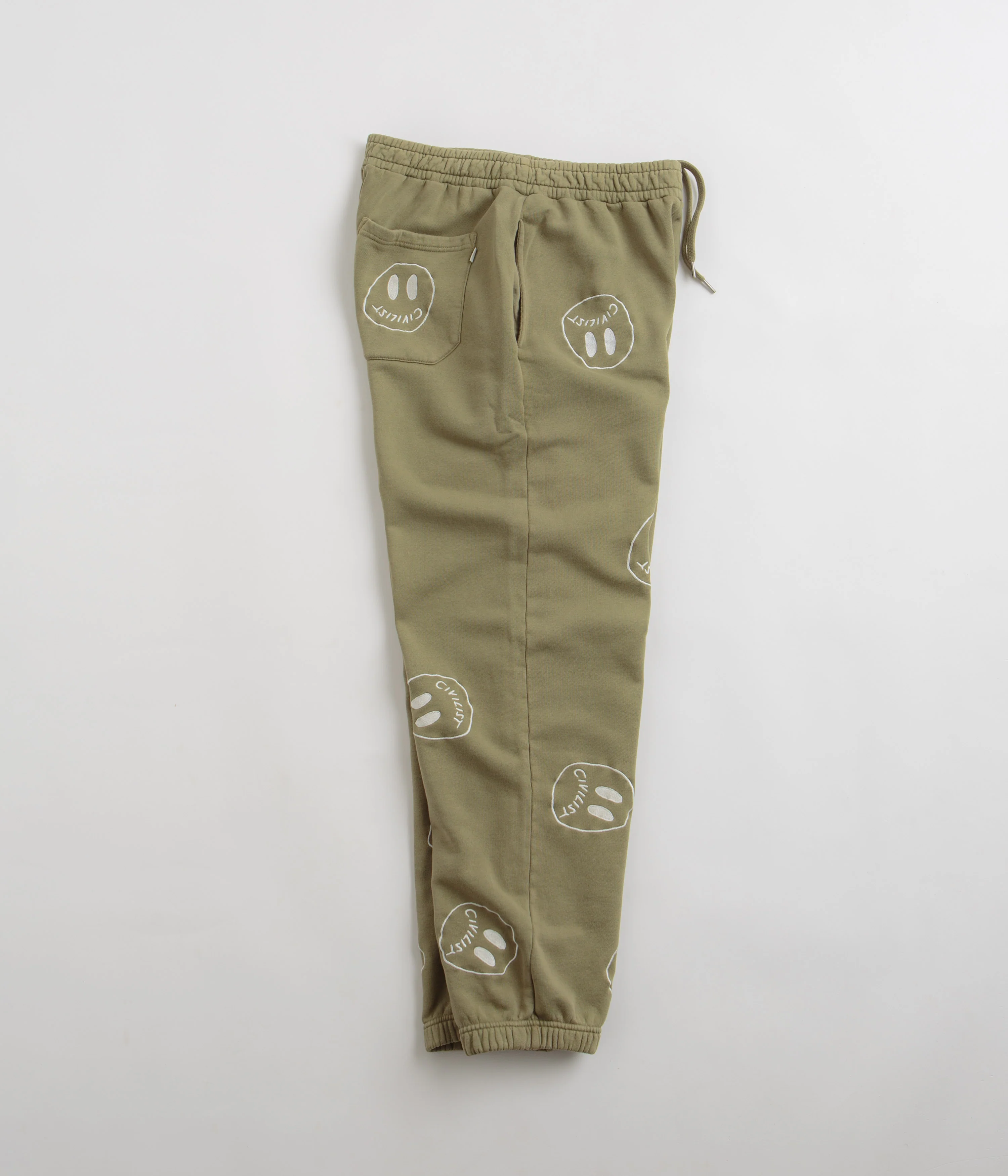 Civilist Allover Smiler Joggers - Olive - Image 2
