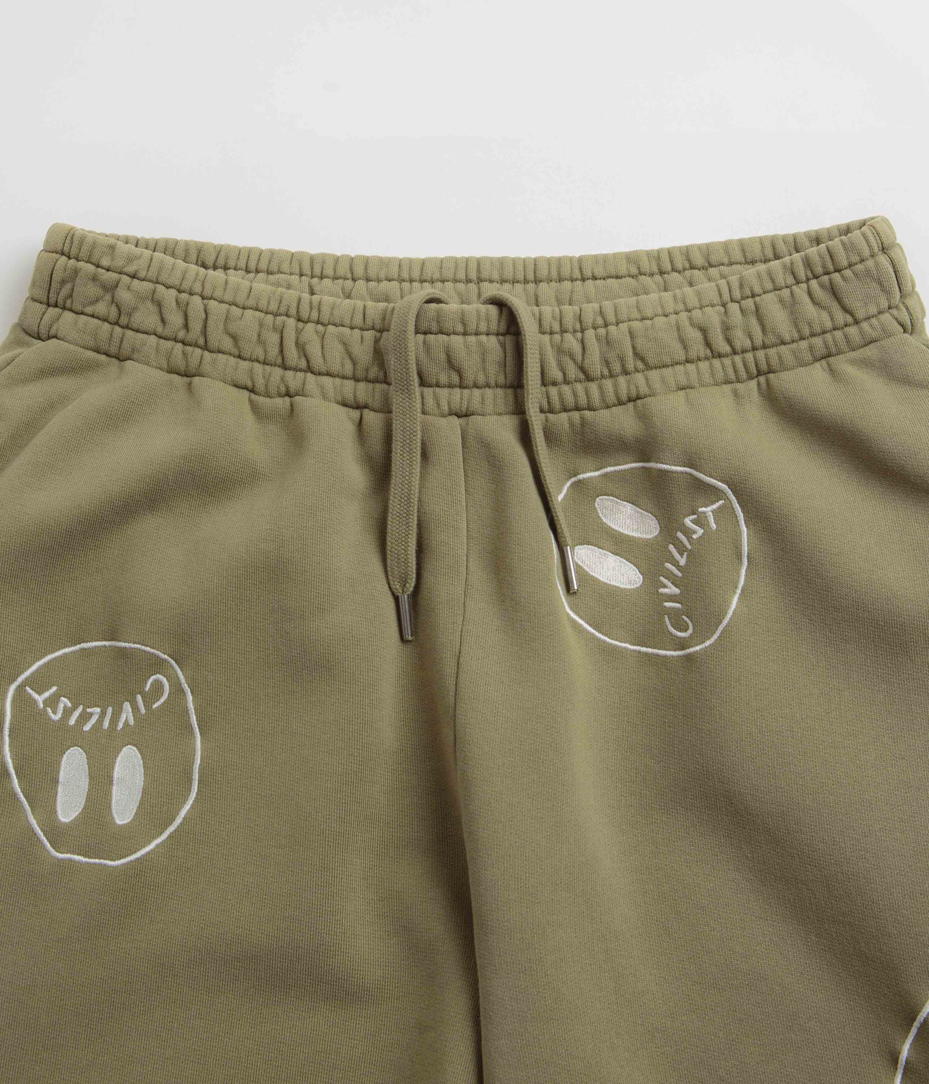Civilist Allover Smiler Joggers - Olive - Image 5