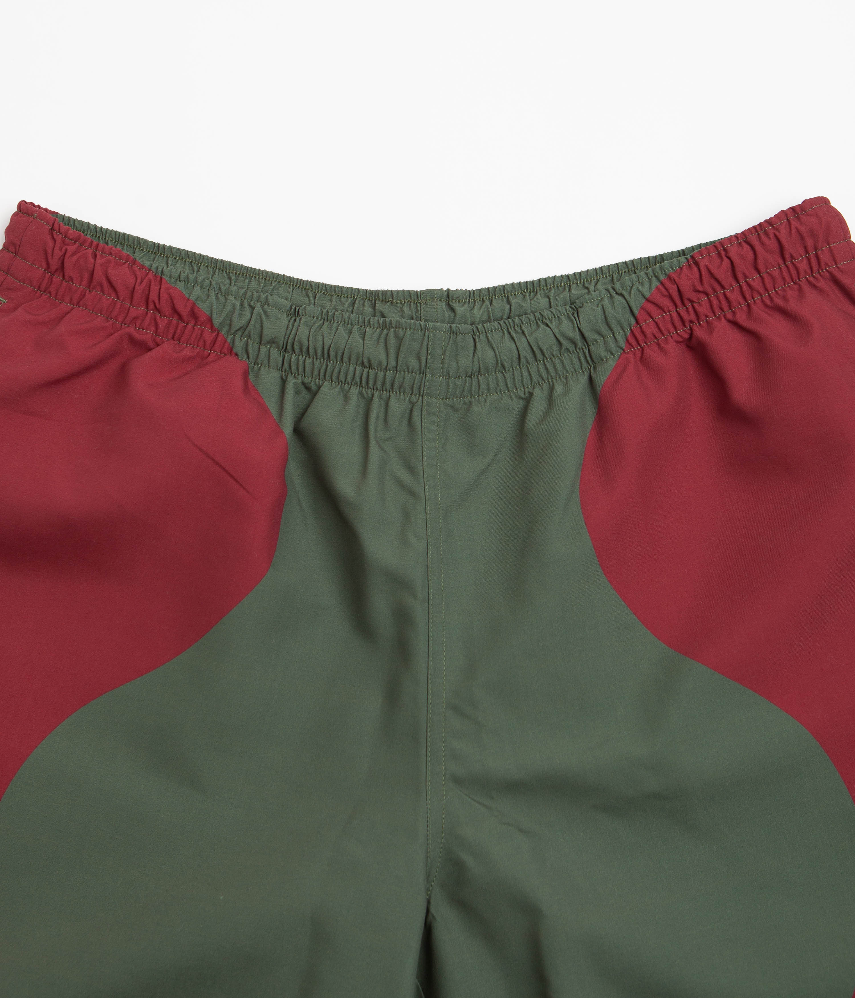 Civilist Butterfly Shorts - Bordeaux / Olive - Image 5